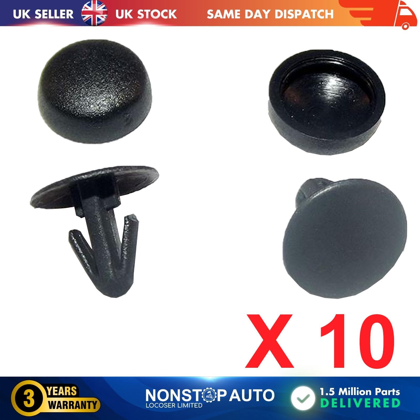 10X Bonnet Gasket Shade Clips FOR ALFA ROMEO FIAT LANCIA