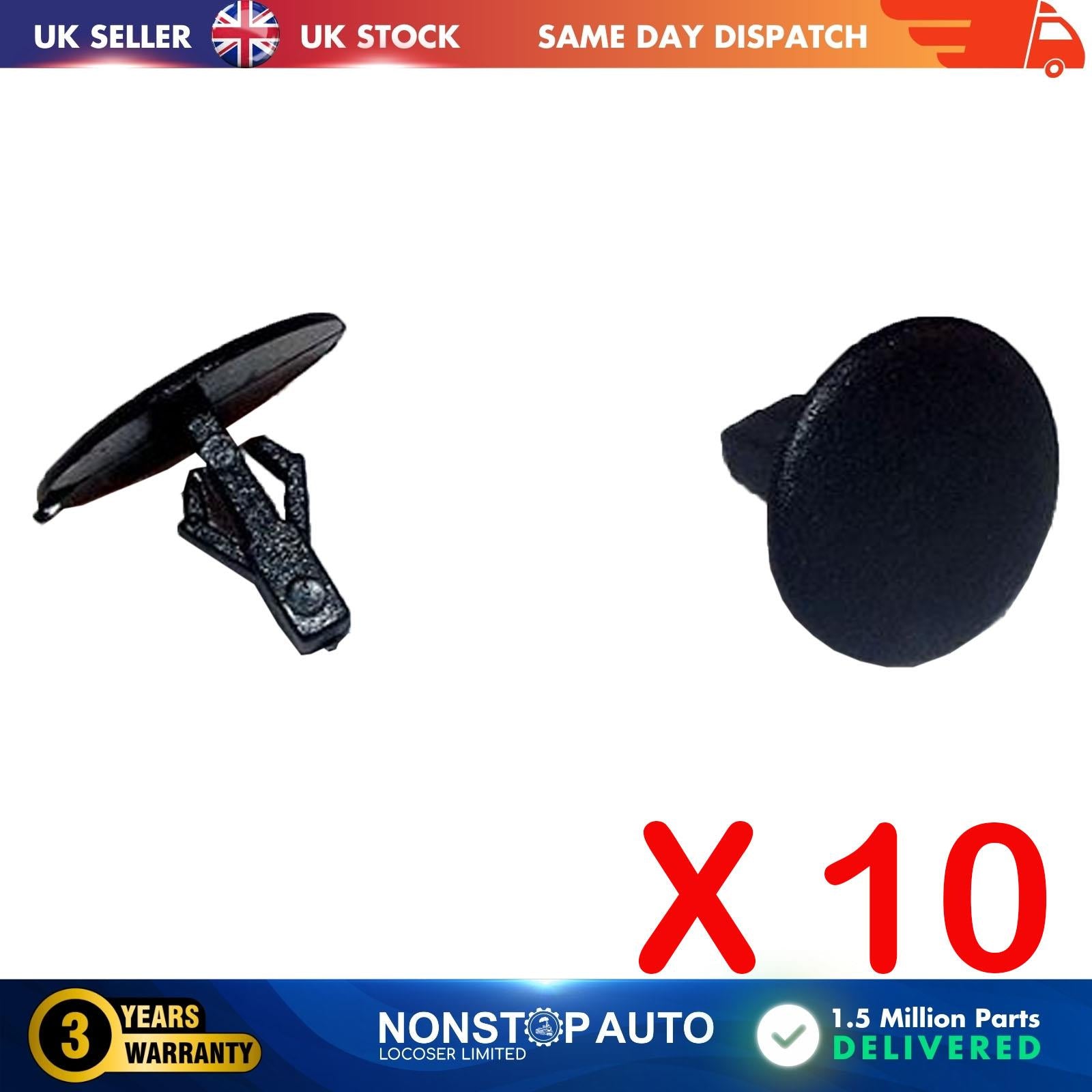 10X Hood Seal  Trim Panel Retainer Clips For MAZDA UB3956741