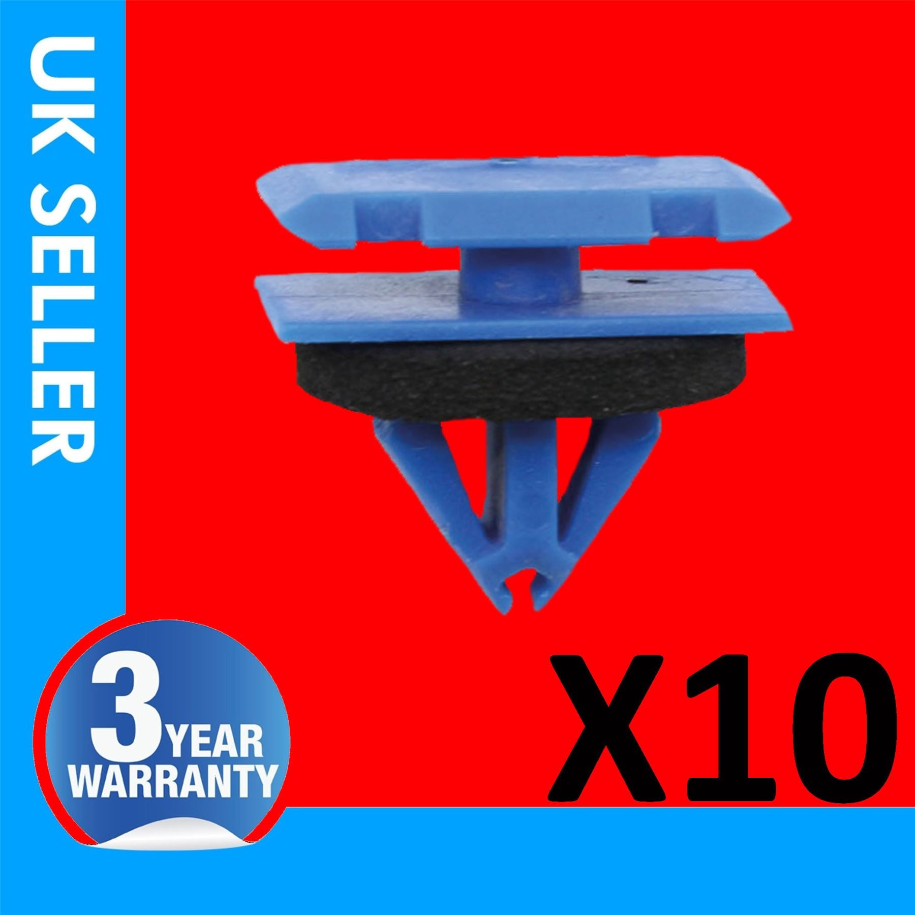 10X Fits FORD Mustang Moulding Panel Trim  Cover Clips W707889S300