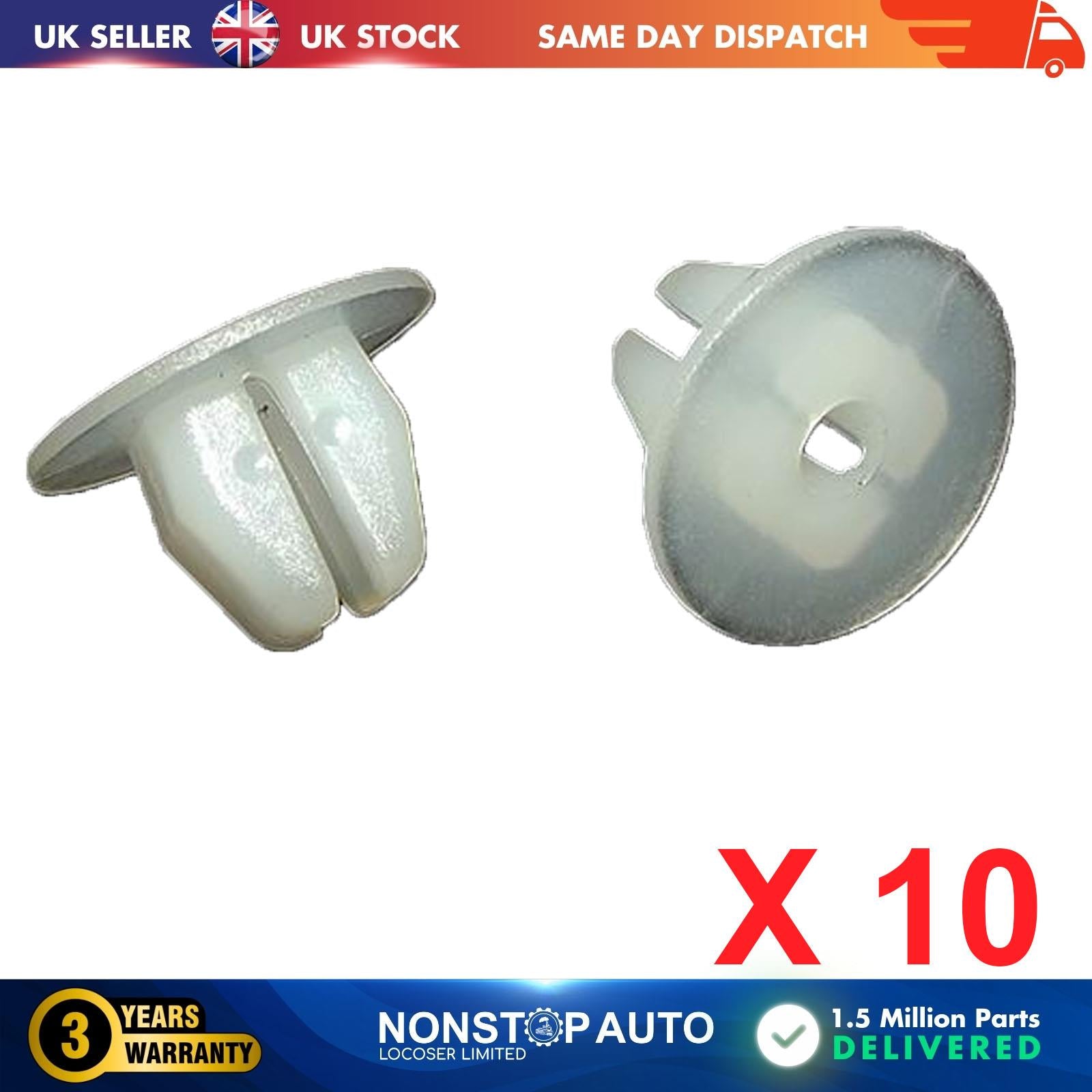 10X Rocker Side Moulding Trim Clips For TOYOTA Aygo Carina II III Celica Corolla