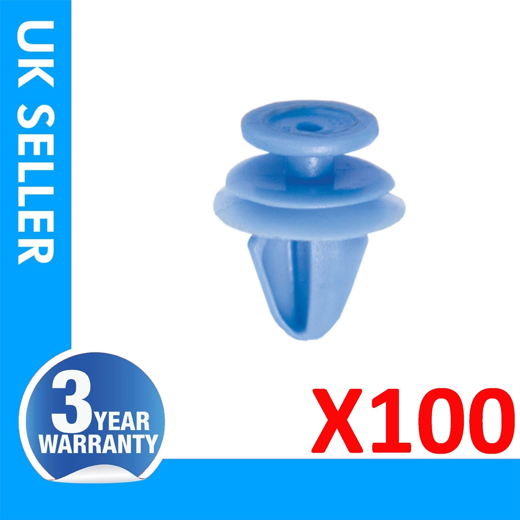 100X FITS VW Sharan Polo Audi A3 TT Renault Kangoo Door Moulding Panel Clips