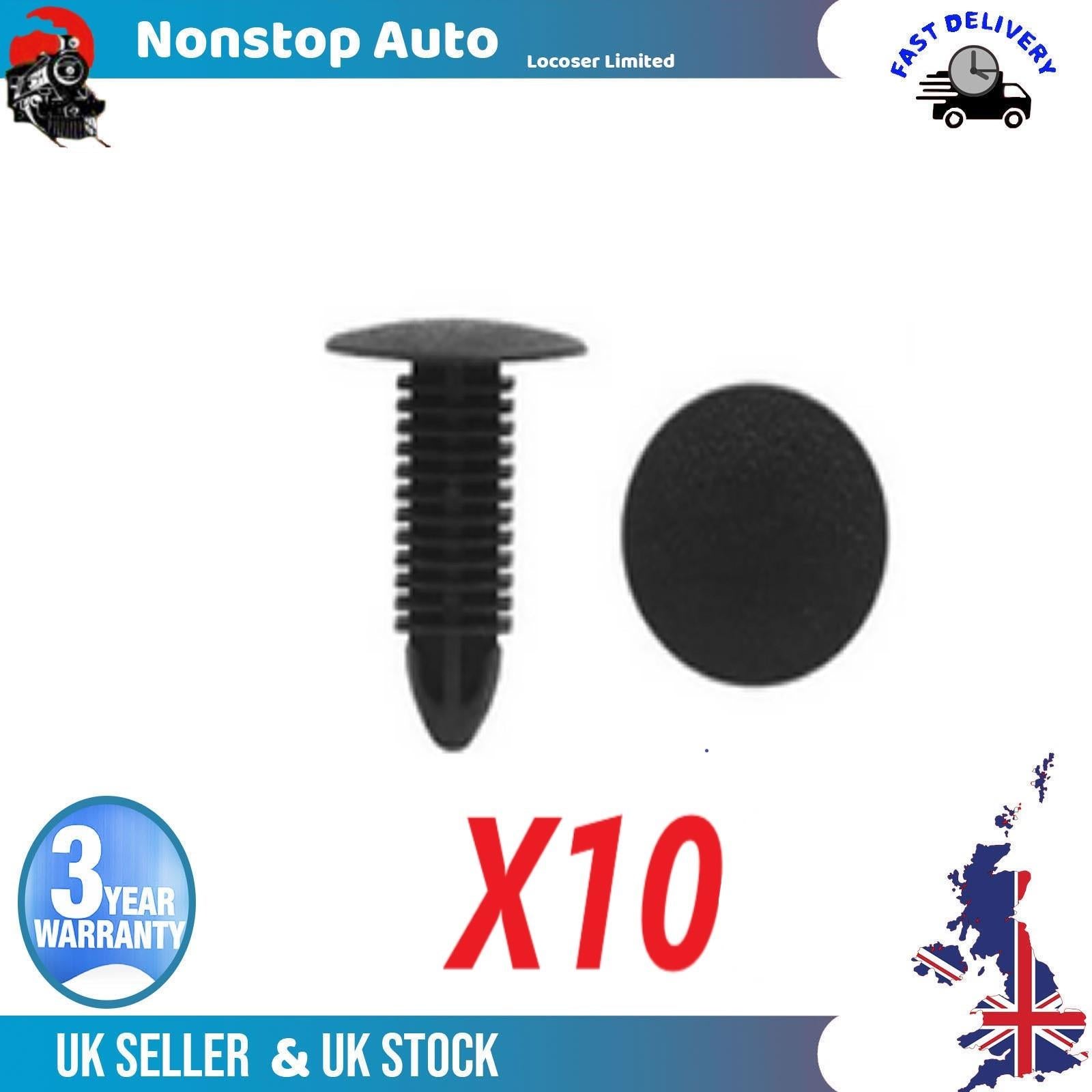 10X Universal Trunk Liner Retainer Trim Clips