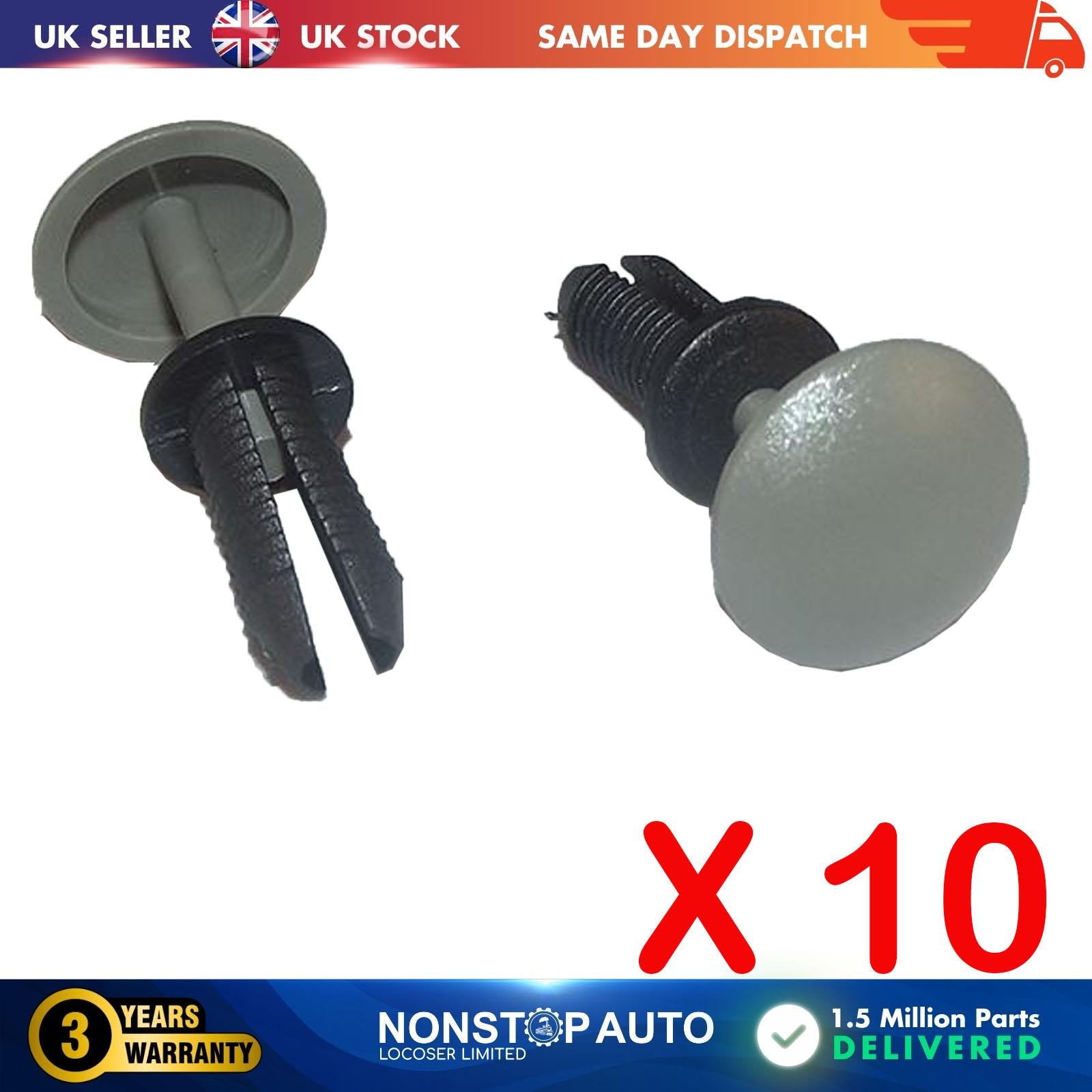 10X Roof Trunk Lining Trim Retainer Clips For UNIVERSAL
