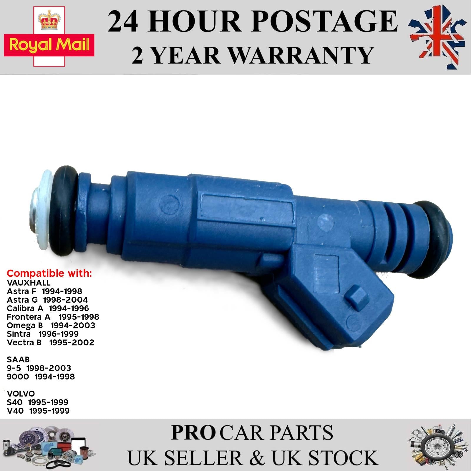 Fuel Injector For VAUXHALL Astra F G Calibra Omega B Vectra B VOLVO S40 V40