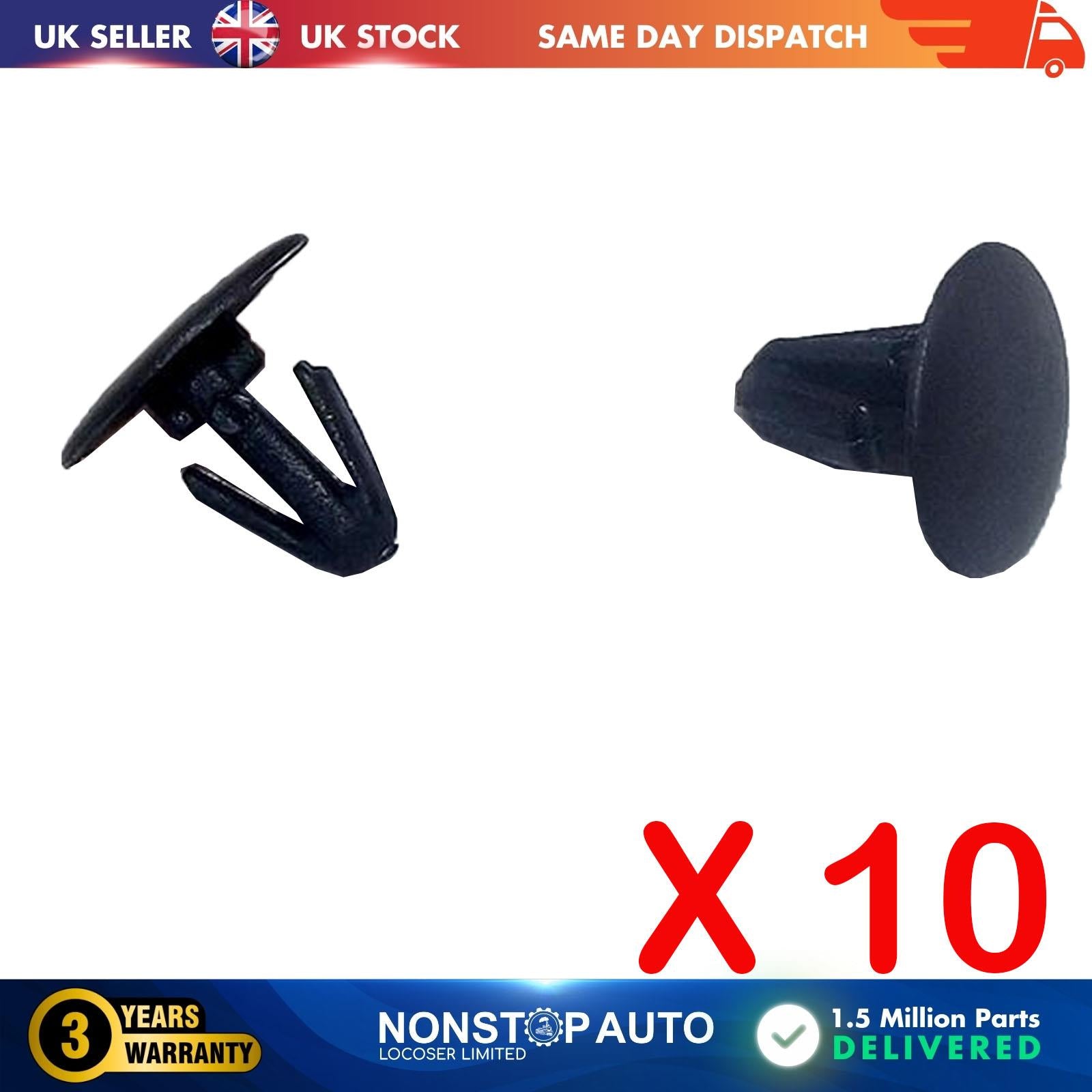 10X Door Gasket Retaining Trim Panel Clips For CITROEN Evasion Xsara FIAT Ulysse PEUGEOT 106 I II 407 806 699A3 9605146380