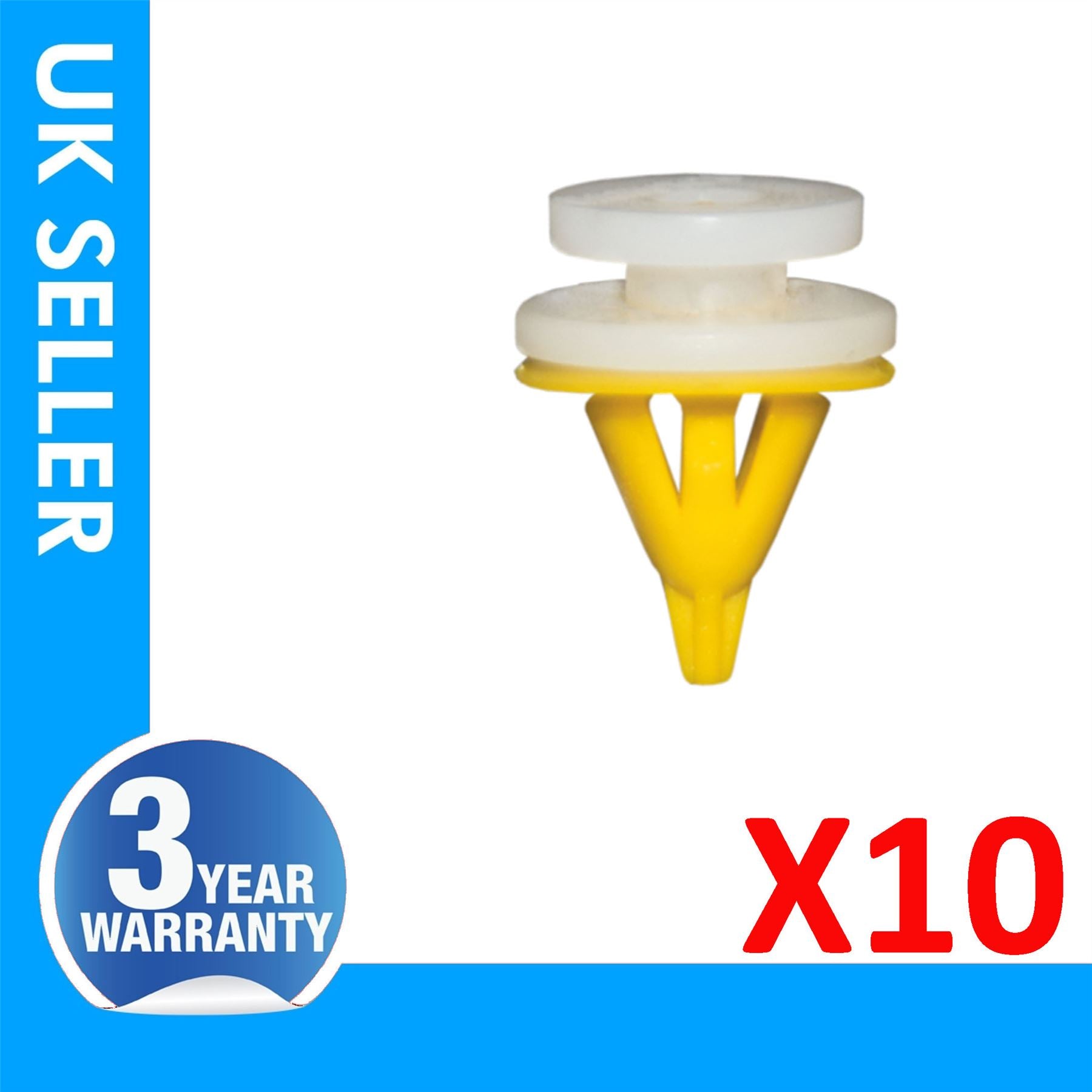 10X For Renault 19 Clio Mk2 Kangoo Laguna Laguna Nevada Megane Mk1 Mk2 Modus Scenic Mk2 Trafic Mk1 Dacia & Land Rover & Nissan Interior Door Card Trim Panel Clips 7703077354