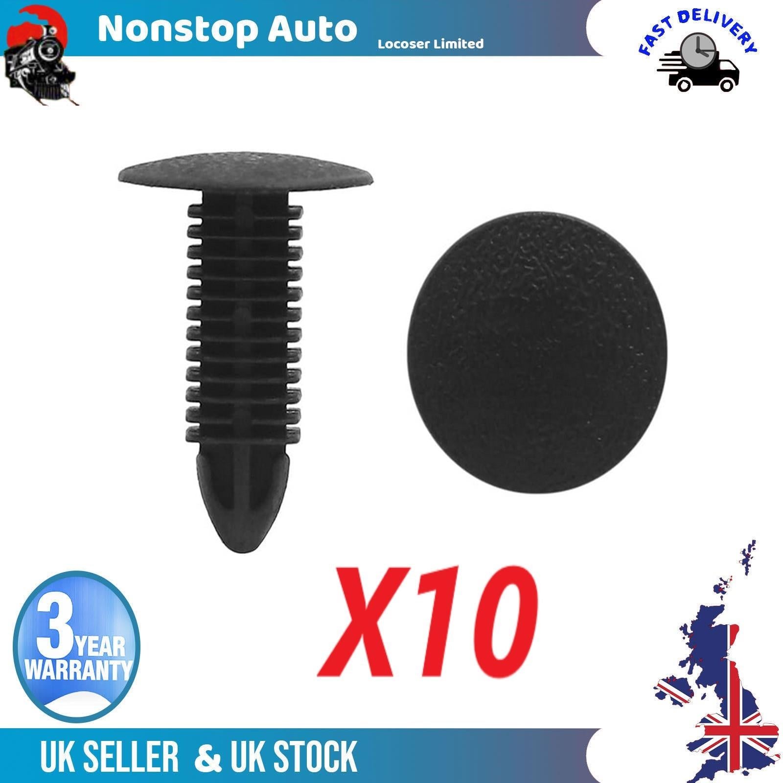 10X Universal Interior Trim Fastener Clips For FORD  W700185S300