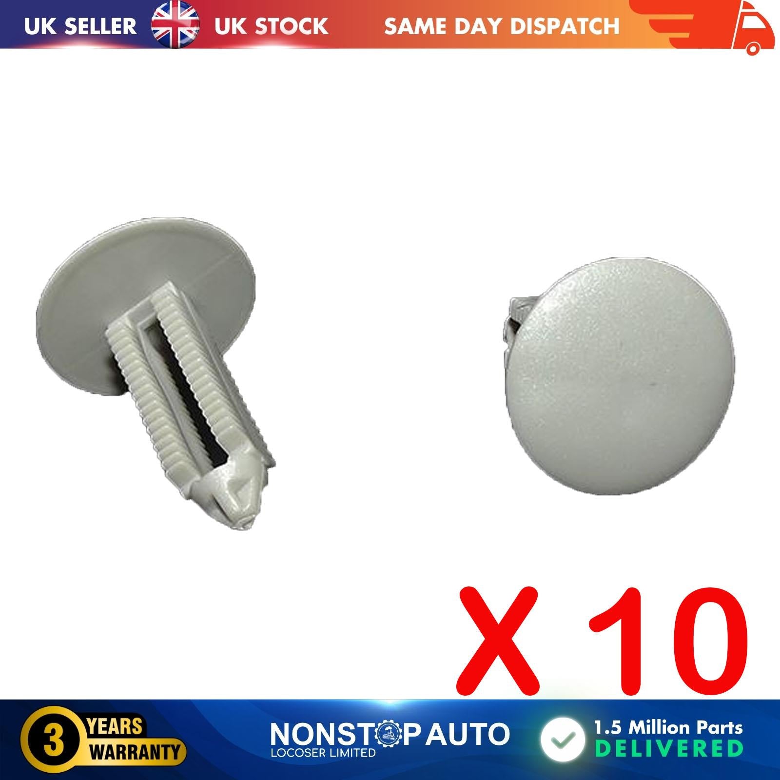 10X Bakelite Trim Panel Clips For FORD VW GR197-S16319