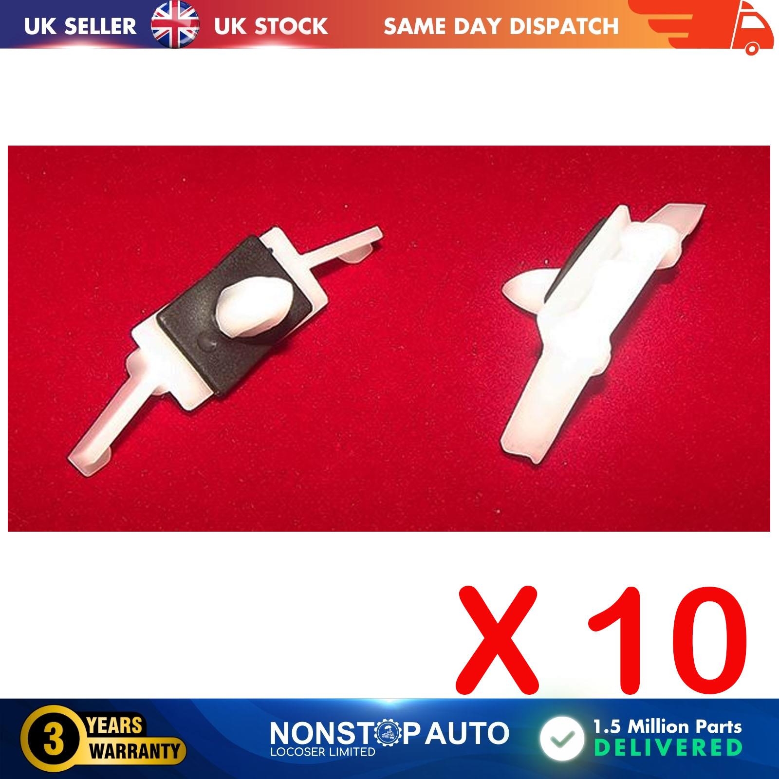 10X Side Window Channel Drip Trim Fastener Clips For HONDA 91528-SR4-003