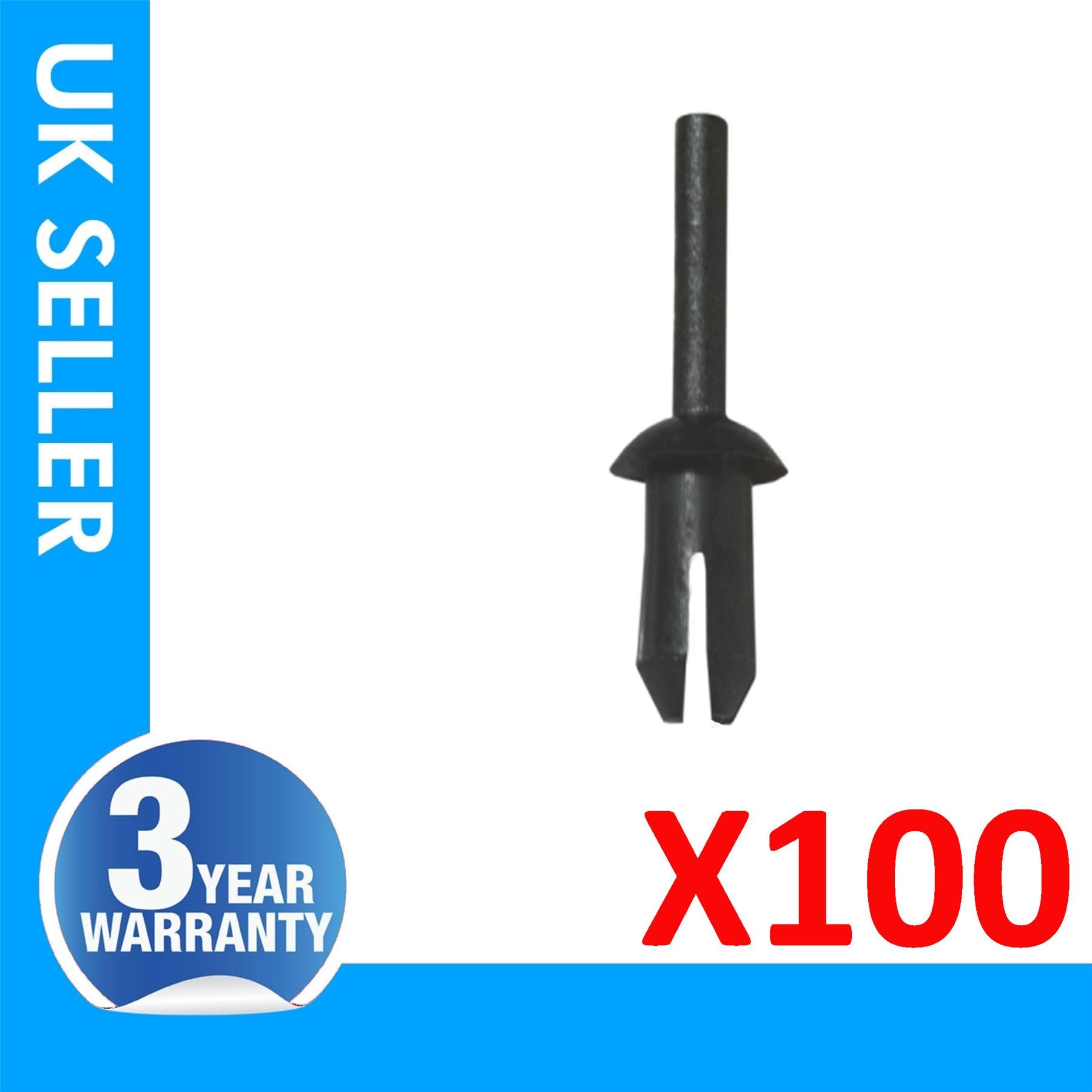 100X For Mercedes  W123 SL Series R129 VW Beetle Beetle Convertible CC E-Golf Golf Golf R GTI Jetta Jetta GLI Jetta Hybrid Passat Tiguan Touareg Vauxhall / Opel Astra H Zafira B Wheel Arch Moulding Panel Splash Guard Clips
