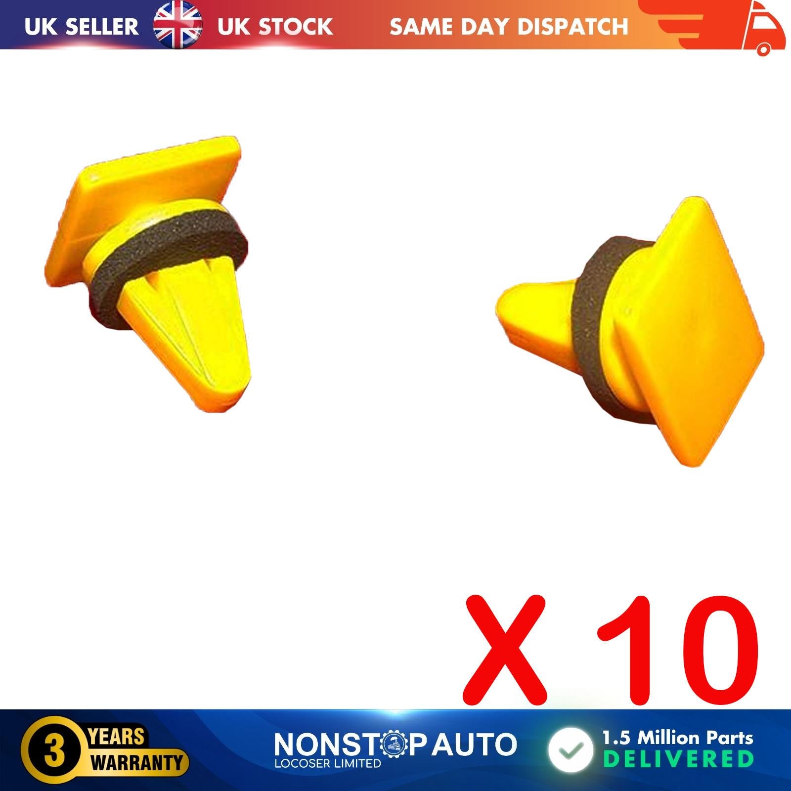 10X Body Side Moulding Trim Clips With Sealer For HYUNDAI 87756-4A000