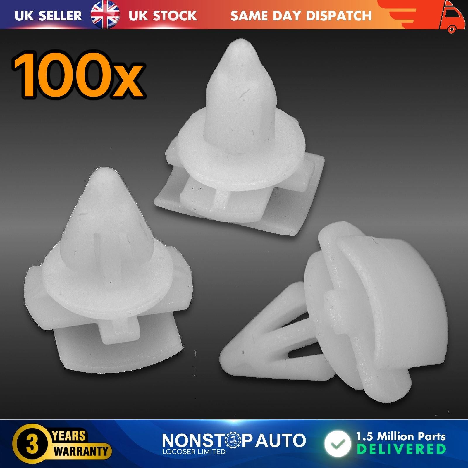 100x Wheel Arch Door Moulding Trim Clips For Skoda Kodiaq SEAT Alhambra VW Passat Arteon Tiguan 3C0853585