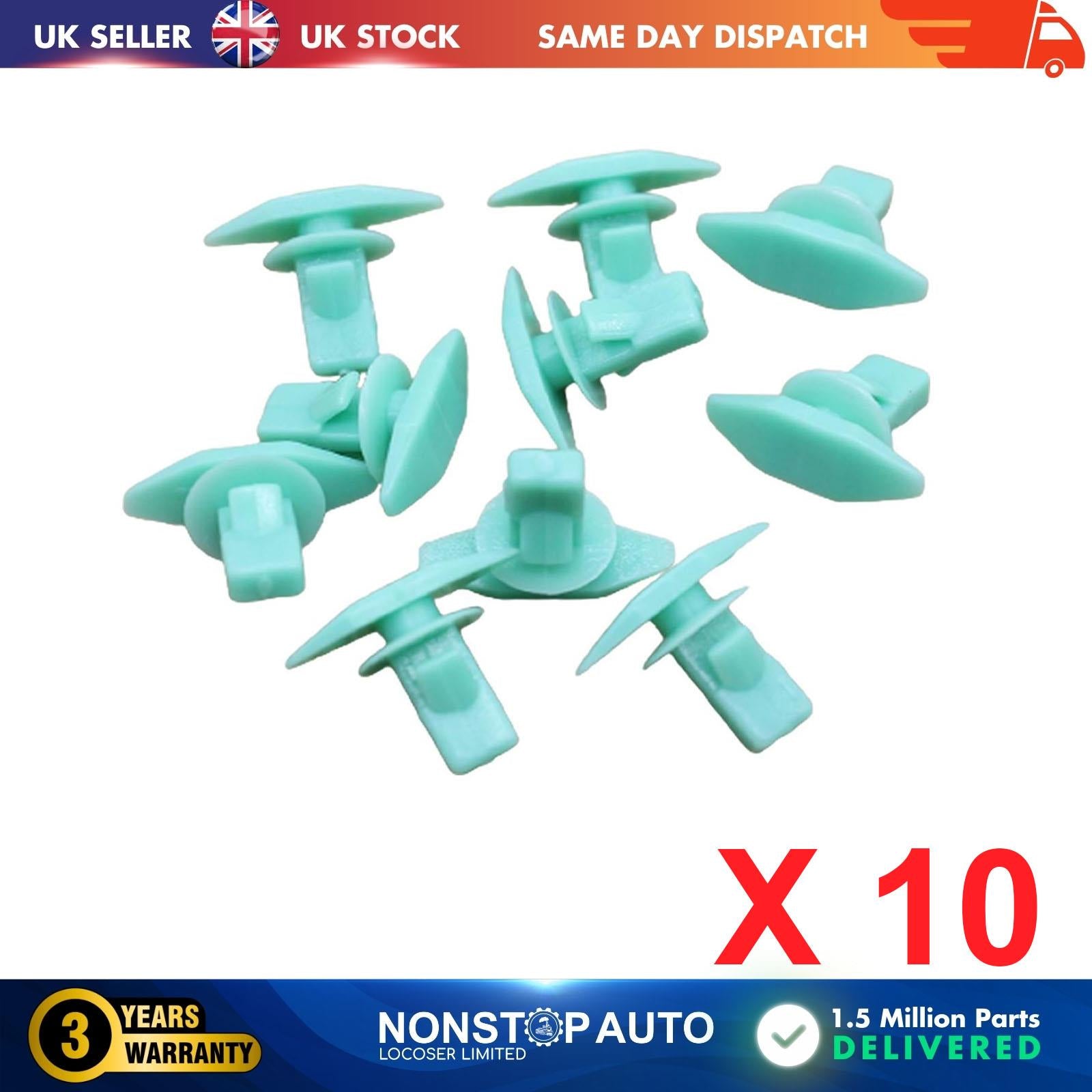 10X Weatherstrip Retainer Clips For HONDA Legend III IV Logo Prelude S2000