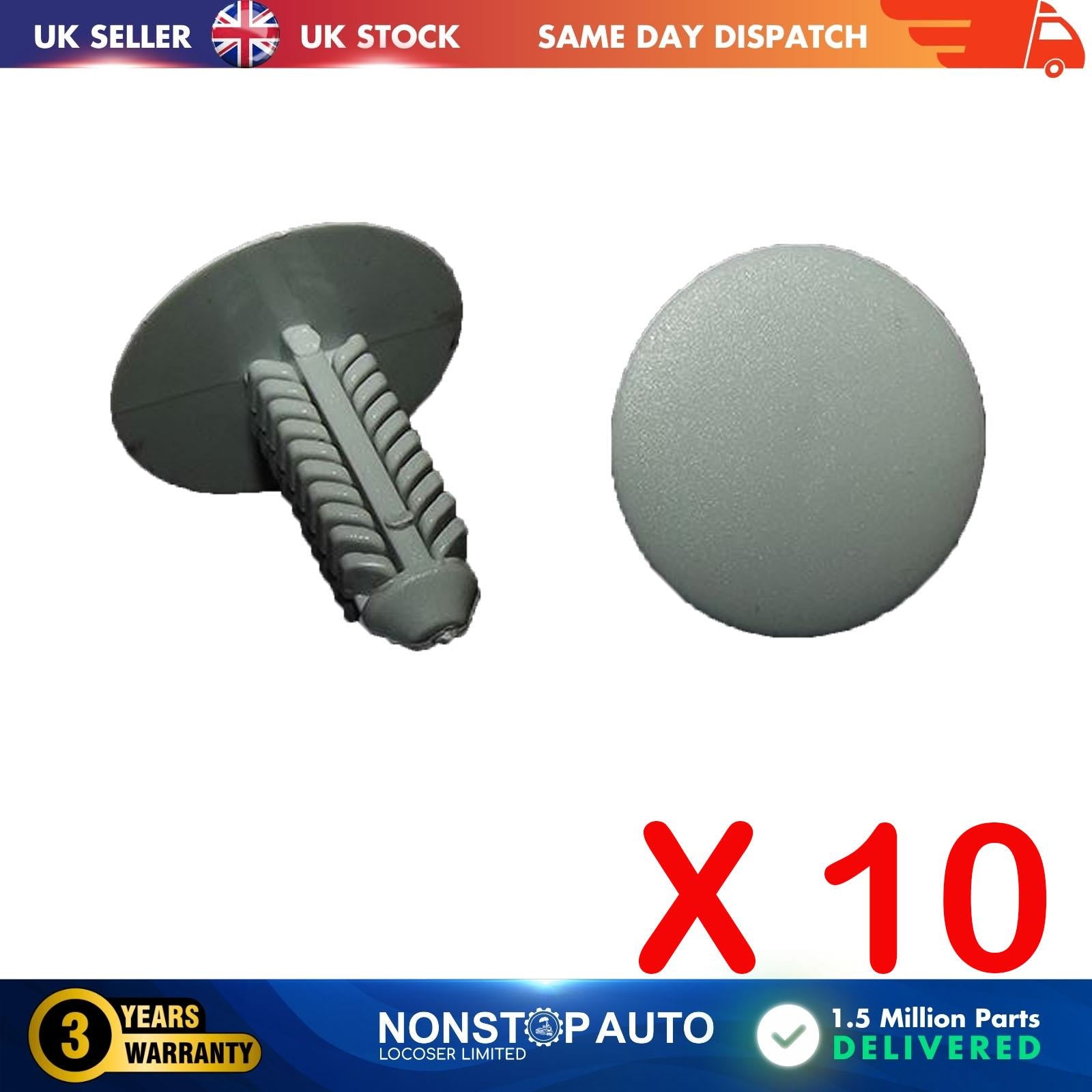 10X Angled Trim Panel Retainer Clips For UNIVERSAL S1604