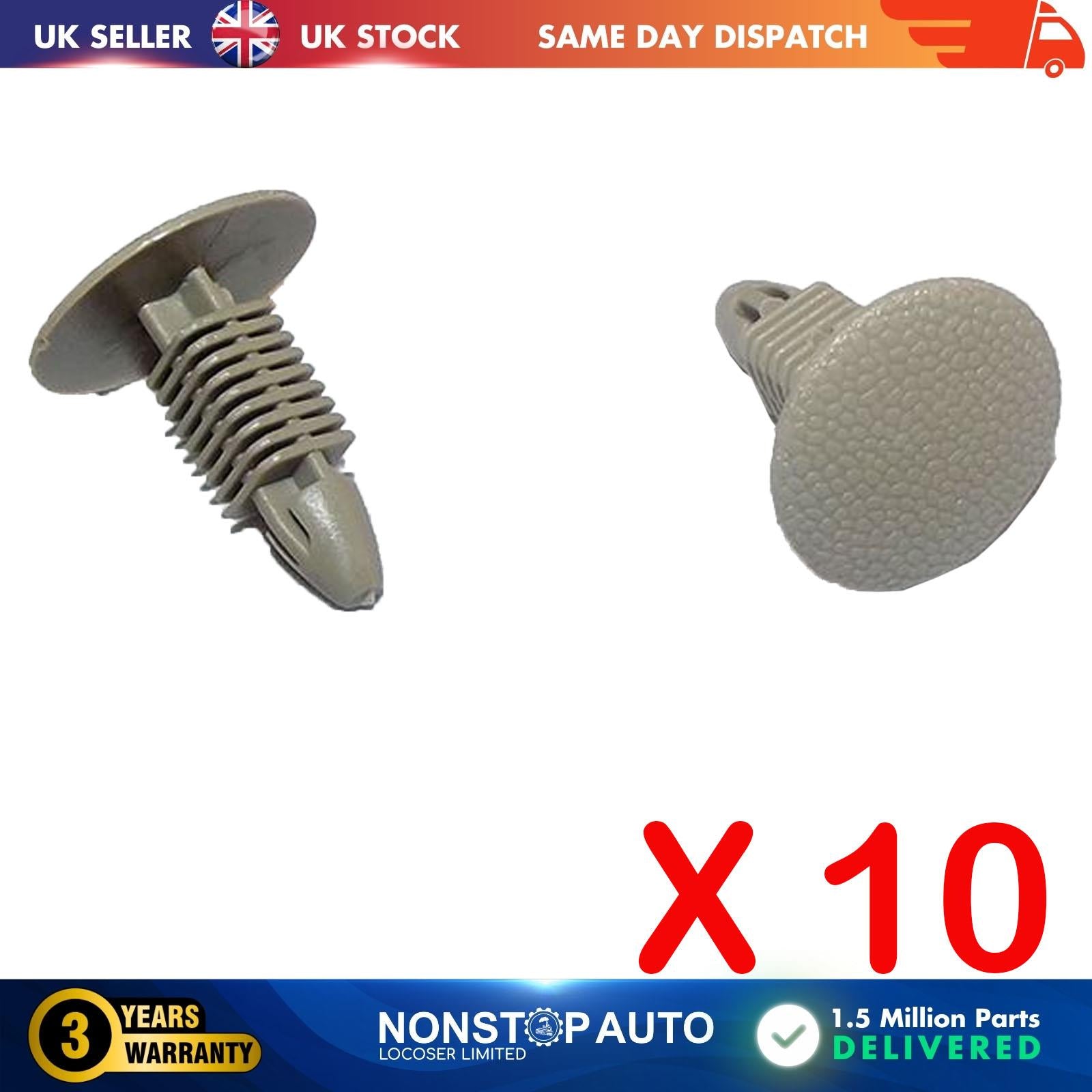 10X Body Trim Panel Upholstery Cover Clips For HYUNDAI Accent III 85325-21000YL