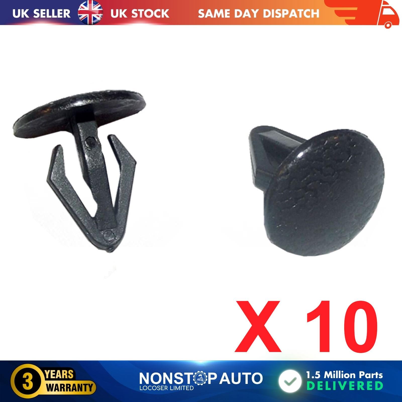 10X Retaining Trim Panel Clips For MAZDA NISSAN 8133-50022