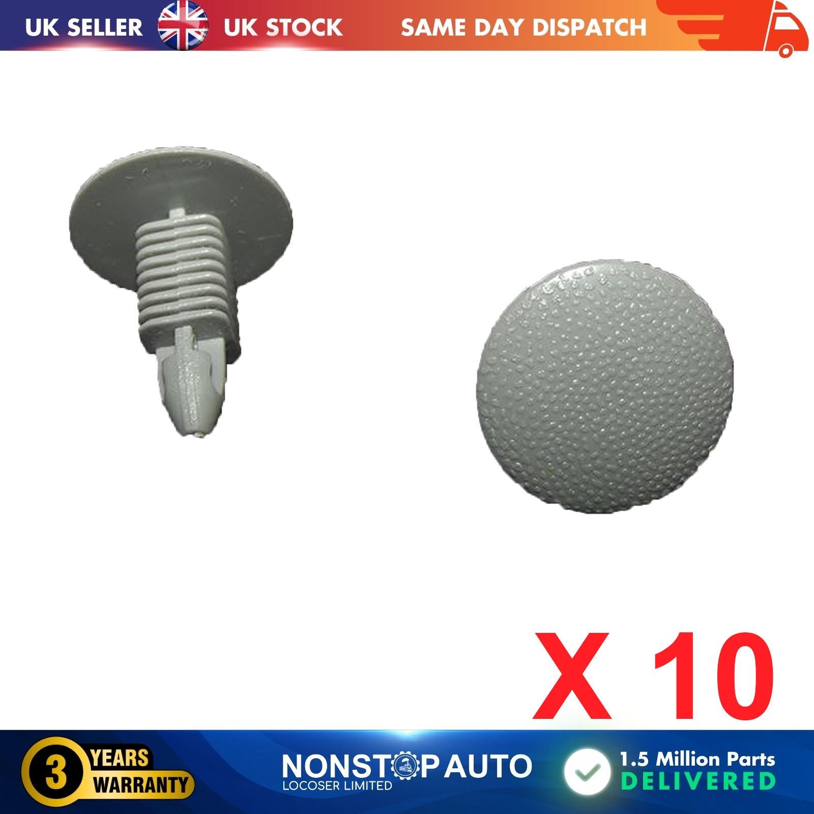 10X Body Trim Panel Upholstery Cover Clips For TOYOTA Verso HYUNDAI Accent III SUZUKI SX4 85325-21000QR, 90467-06020-B6