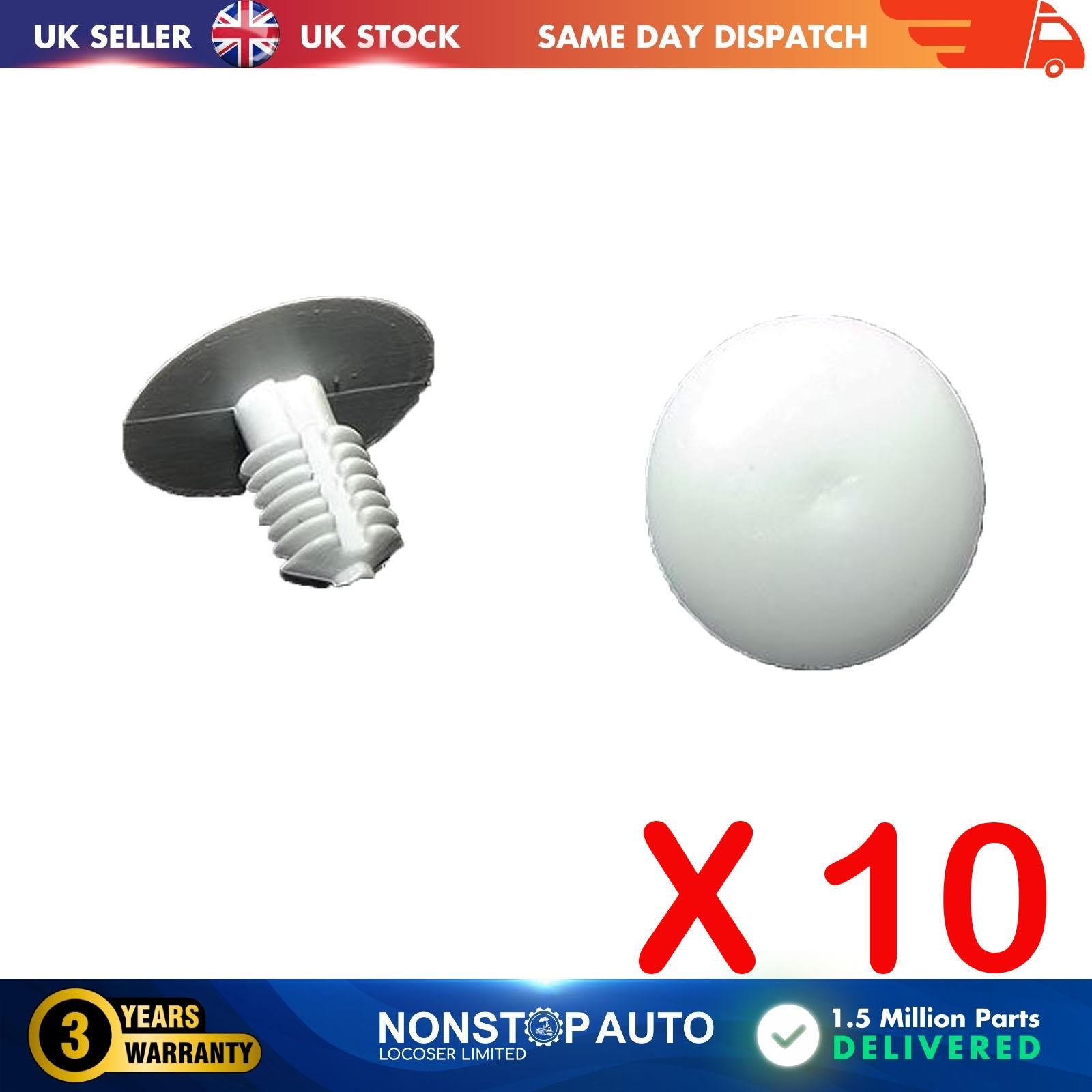 10X Trim Panel Retainer Clips For UNIVERSAL