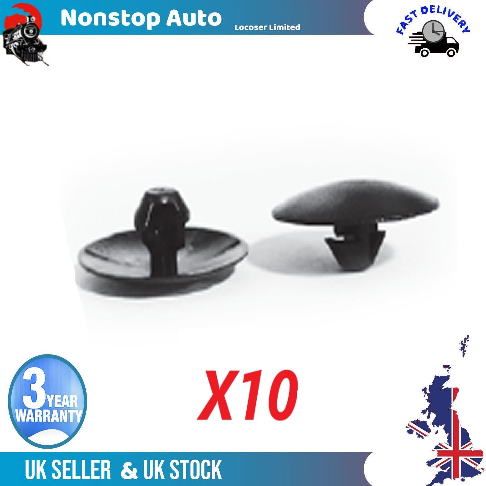 10X Bonnet Insulation Bumper Trim Panel Retainer Clips Fits Saab 9-5 Vauxhall Zafira B 13265959,1162742
