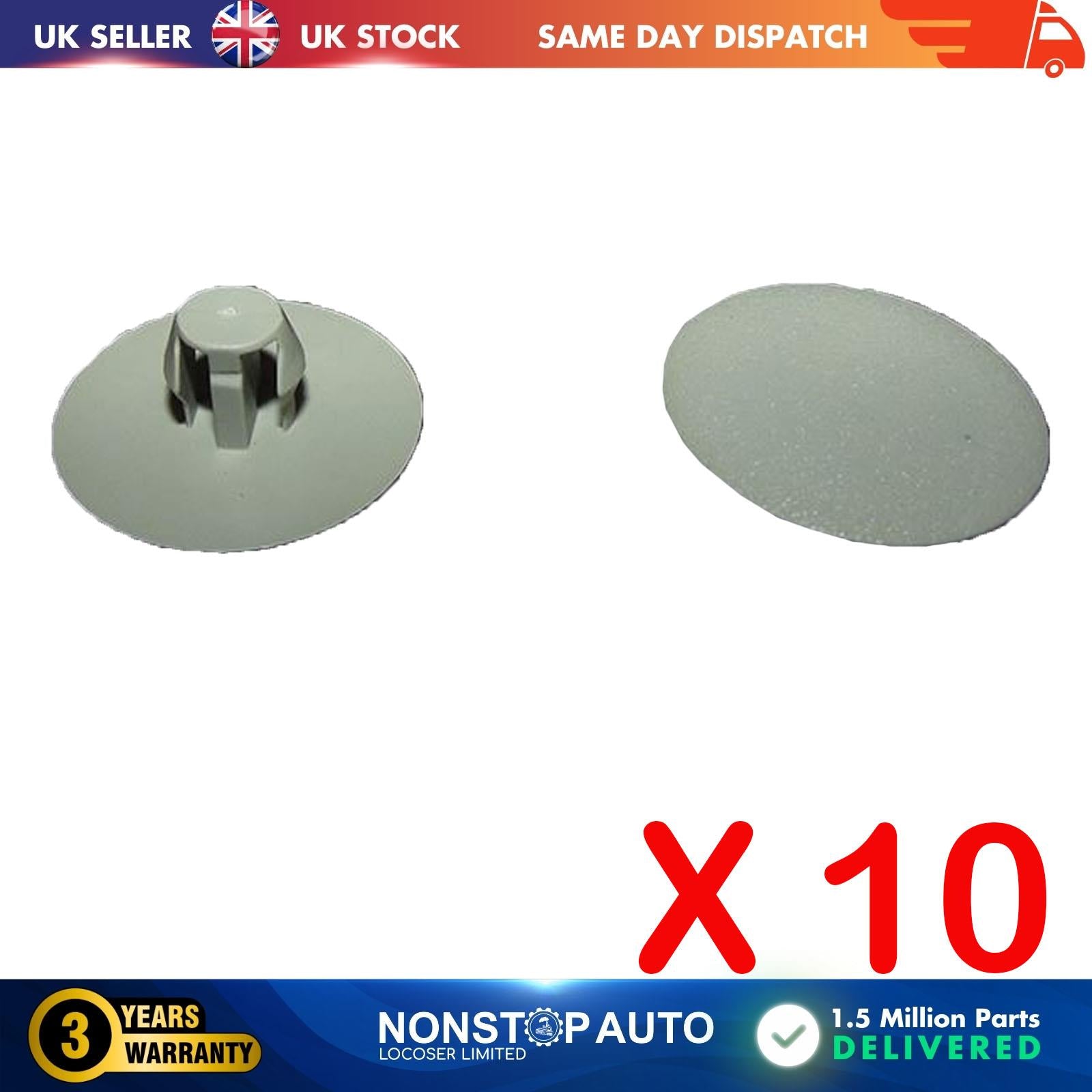 10X Hood Bonnet Insulation Trim Retainer Clips For MITSUBISHI JEEP MU481187, MB020923