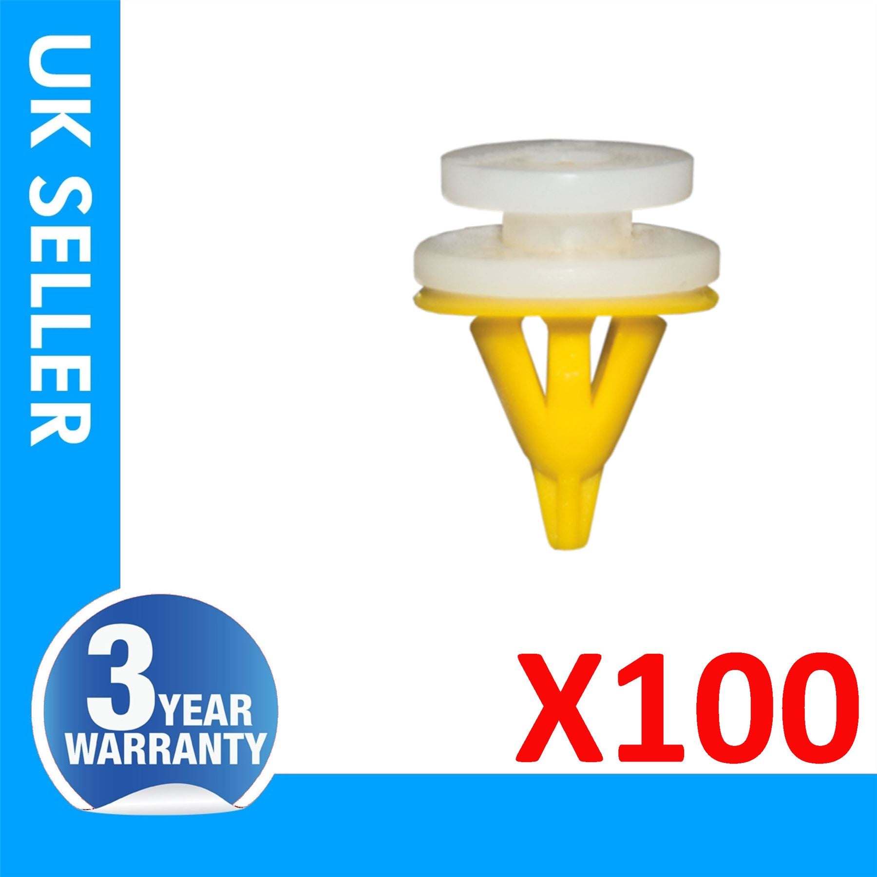 100X For Renault 19 Clio Mk2 Kangoo Laguna Laguna Nevada Megane Mk1 Mk2 Modus Scenic Mk2 Trafic Mk1 Dacia & Land Rover & Nissan Interior Door Card Trim Panel Clips 7703077354