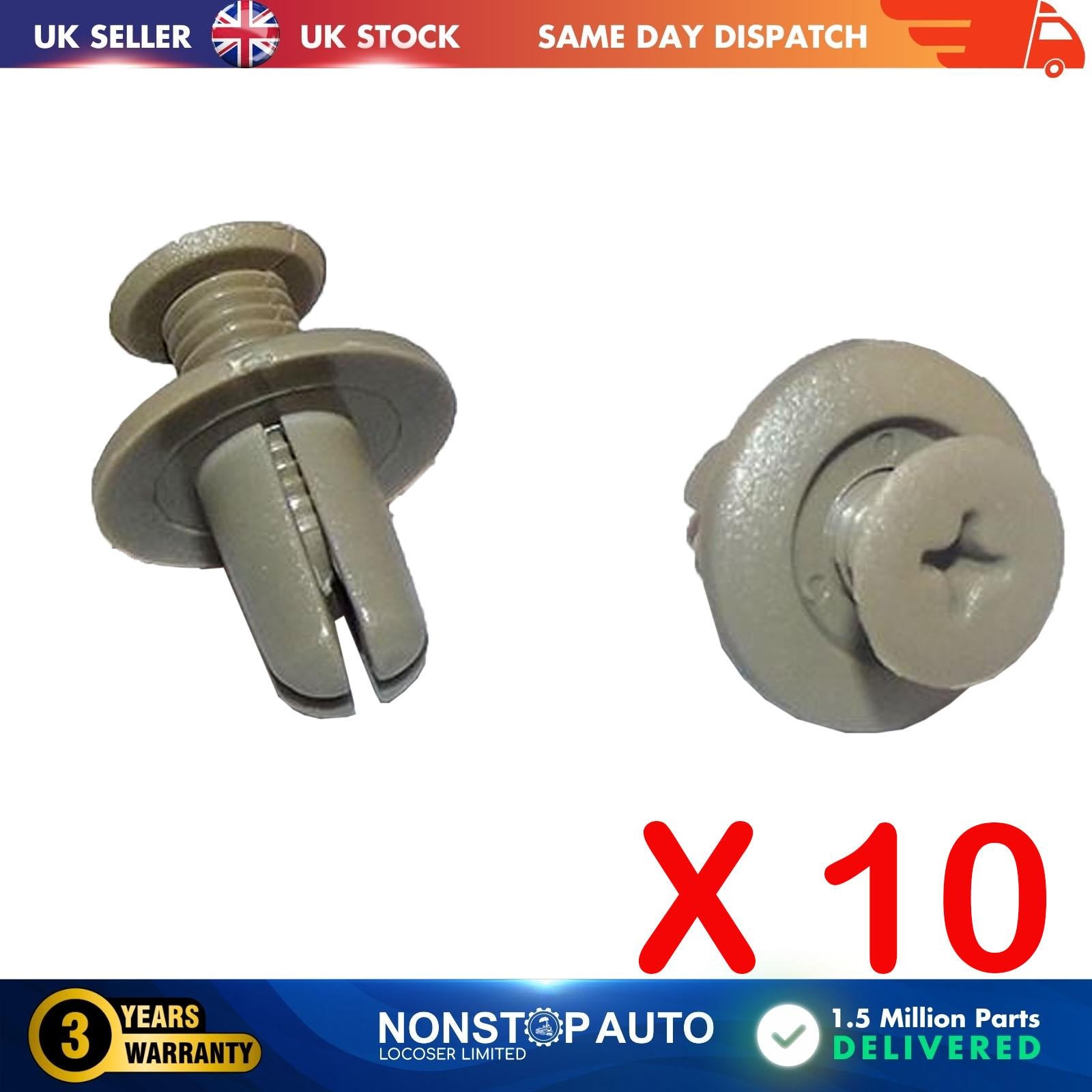 10X Bumper Fender Push Type Retainer Trim Clips For HYUNDAI Starex 85325-210005
