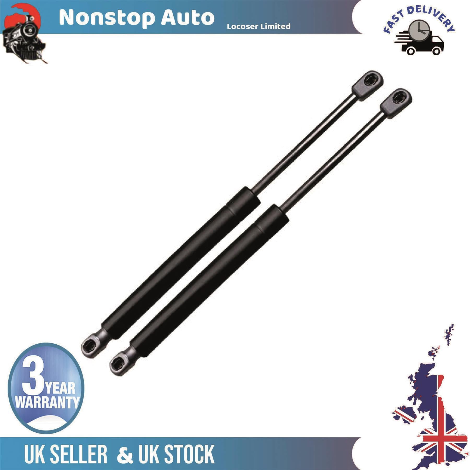 2X Trunk Shock Absorber Fits PEUGEOT 205 I II 306 HB 873193