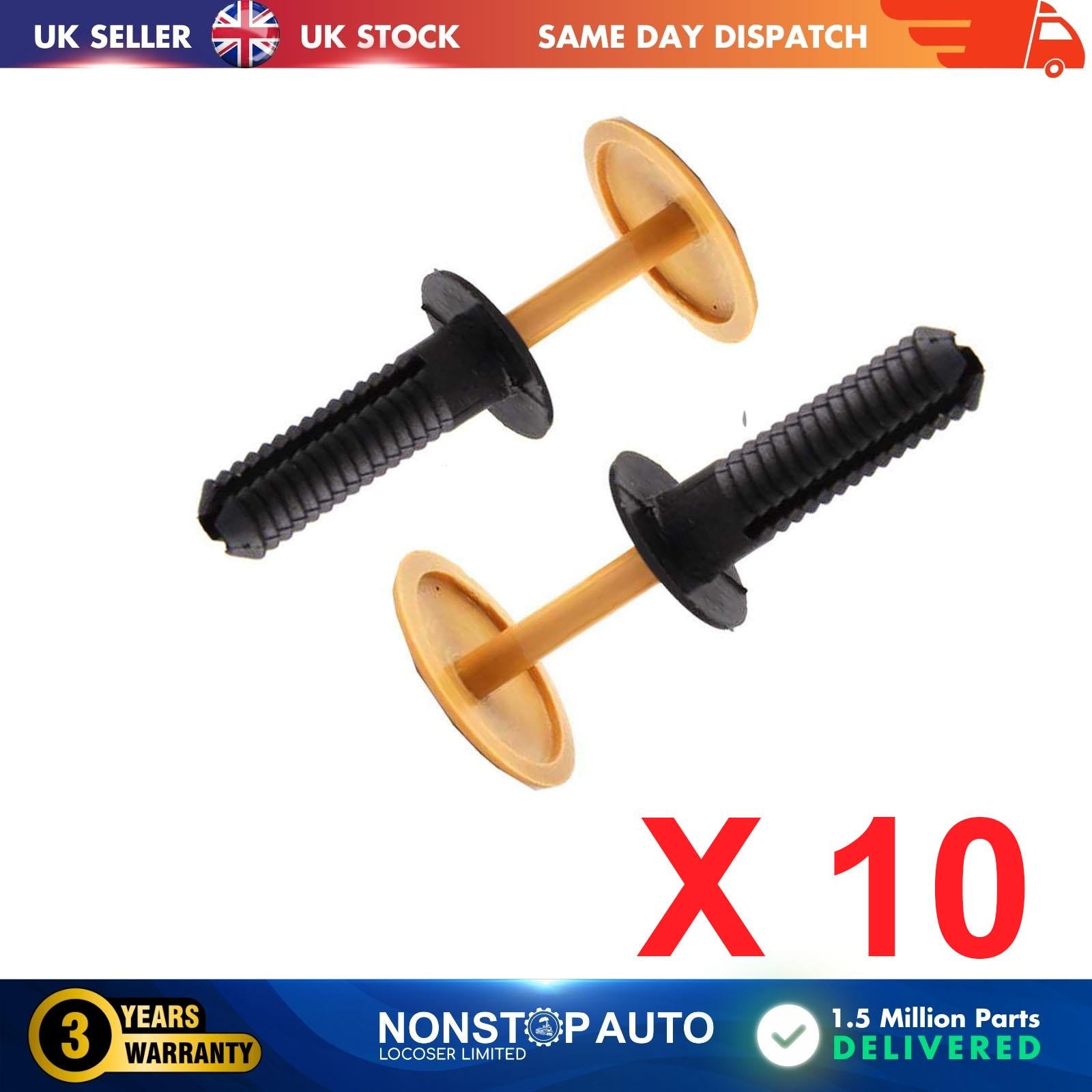 10X Roof Trunk Lining Trim Retainer Clips For UNIVERSAL S-1503