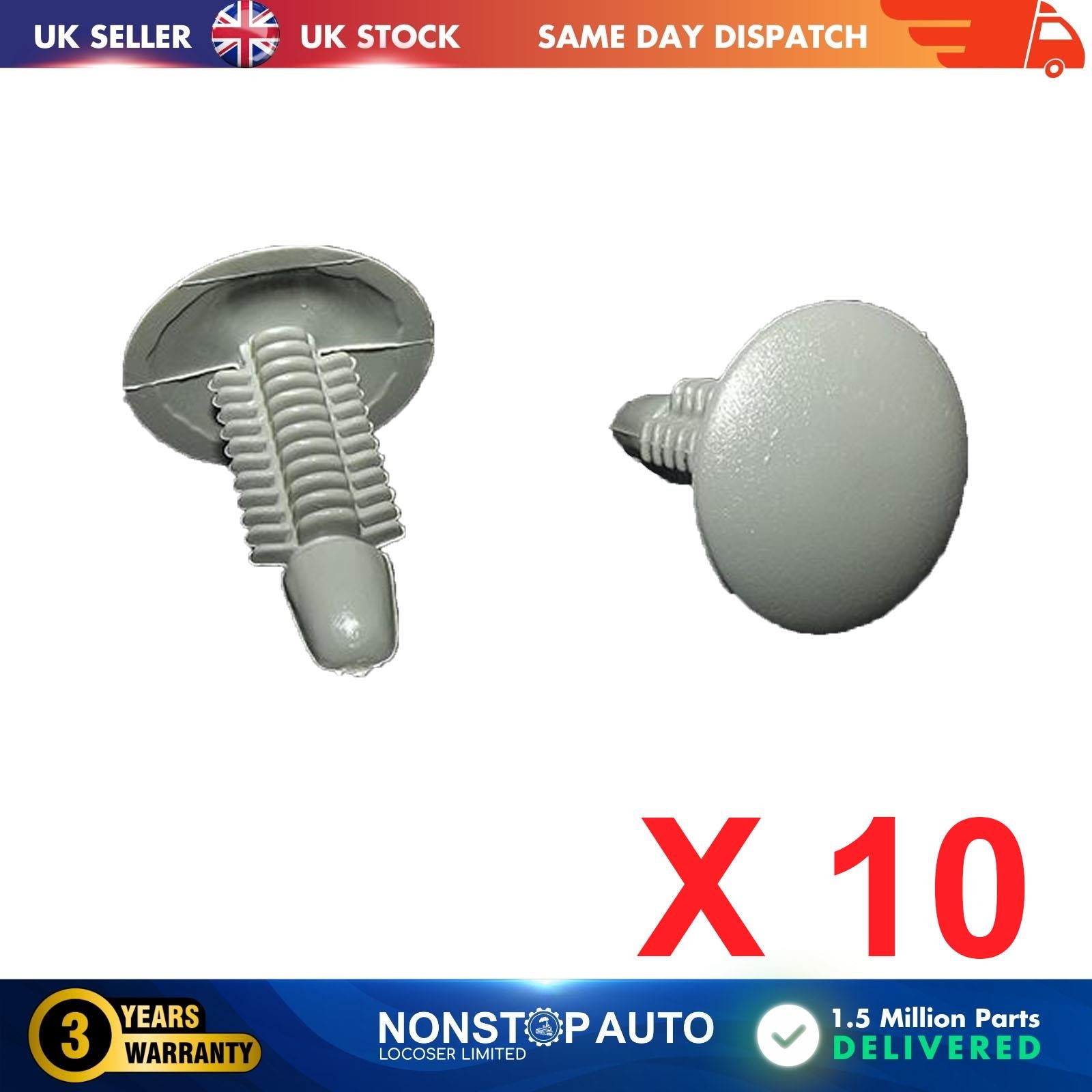 10X Trim Panel Clips For UNIVERSAL S-16285