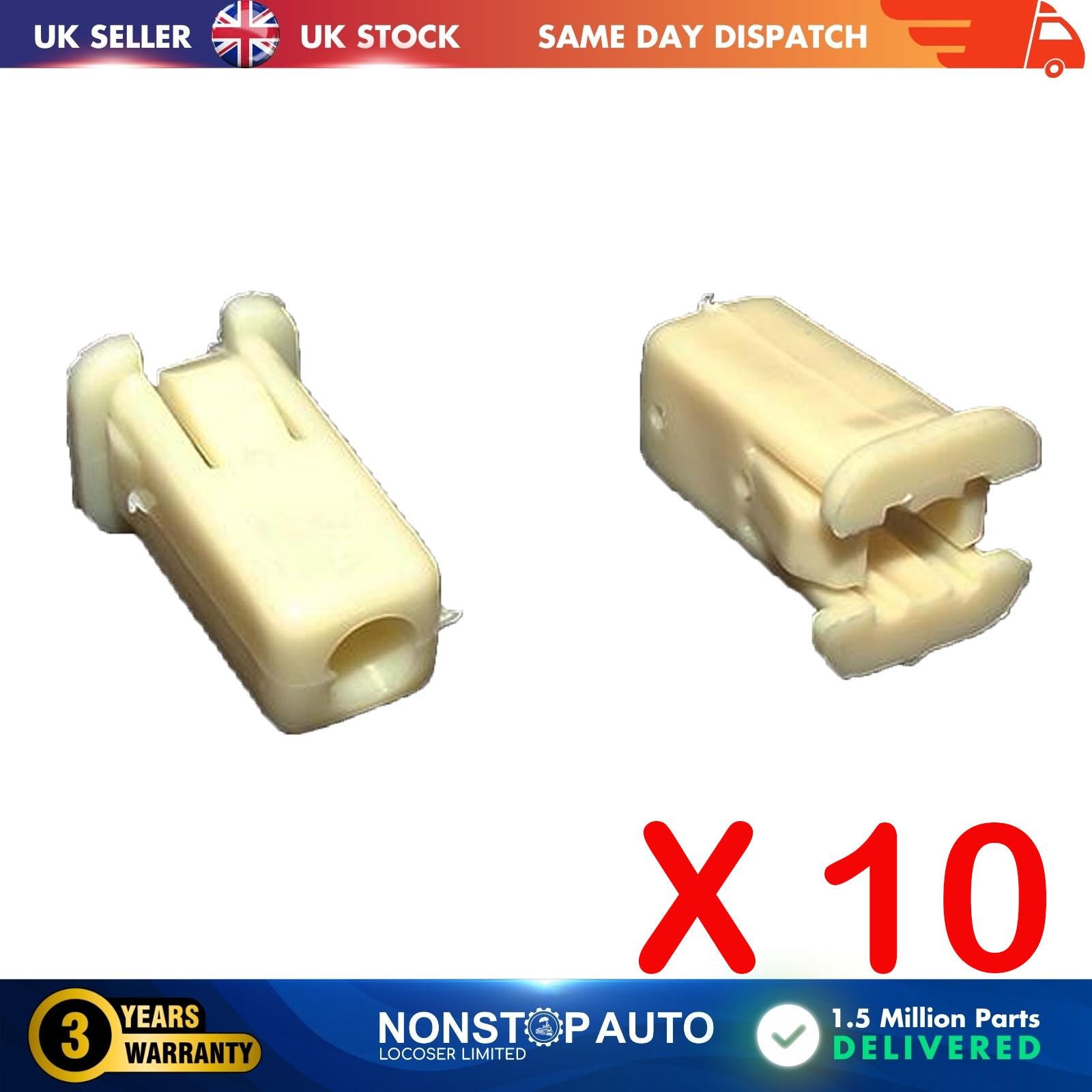 10X Wiper Depot Nut Clips For FORD C-Max I II Cougar Courier Escort Classic III IV V VI Fiesta III IV V Focus C-Max Focus I II III Grand C-Max Mondeo I II III Orion III Puma Sierra I II Tourneo Connect Transit Connect FORD USA Mustang 90BG17K657AA