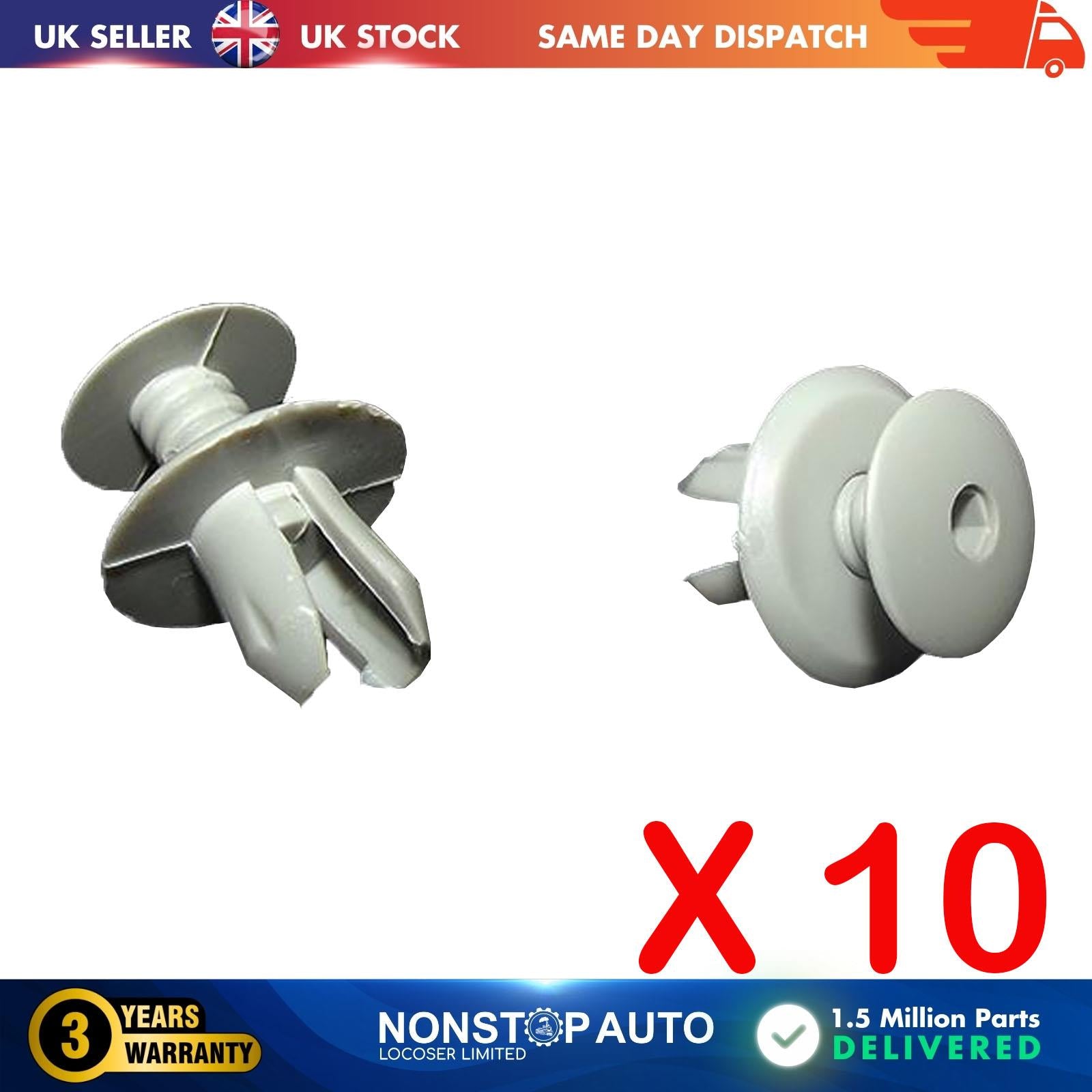 10X Door Trim Panel Bumper Front Grill Clips For VOLKSWAGEN VW Bora Caddy Golf Passat