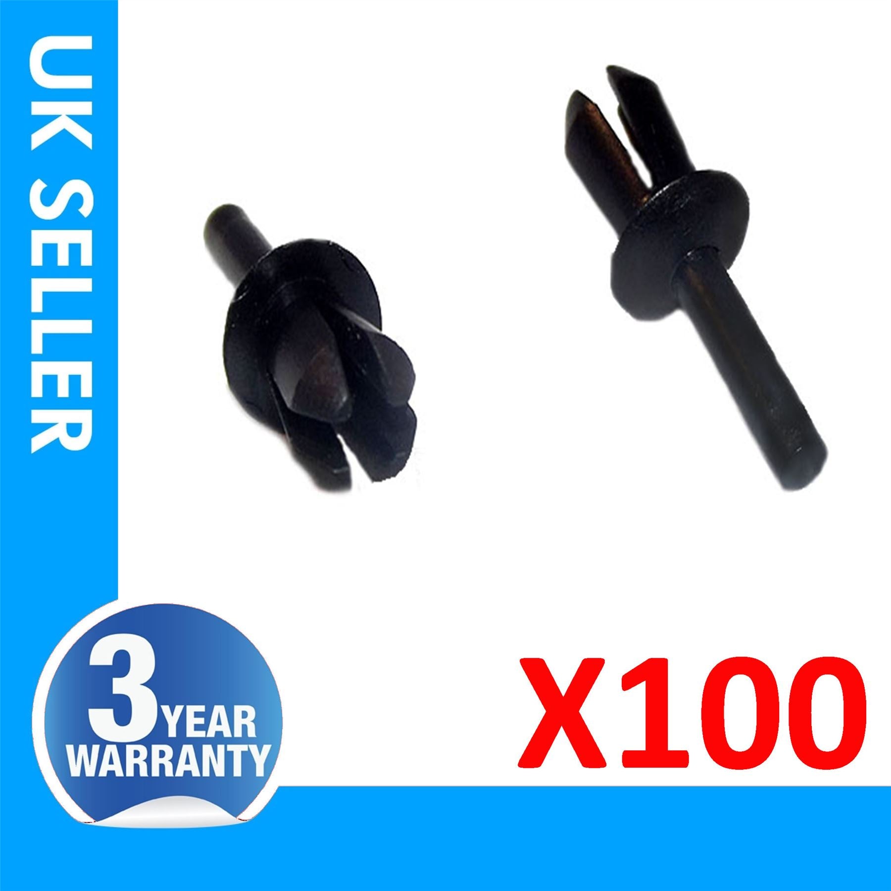 100X MUD SHIELD PUSH TYPE RETAINER Clips FITS VAUXHALL ASTRA H ZAFIRA B