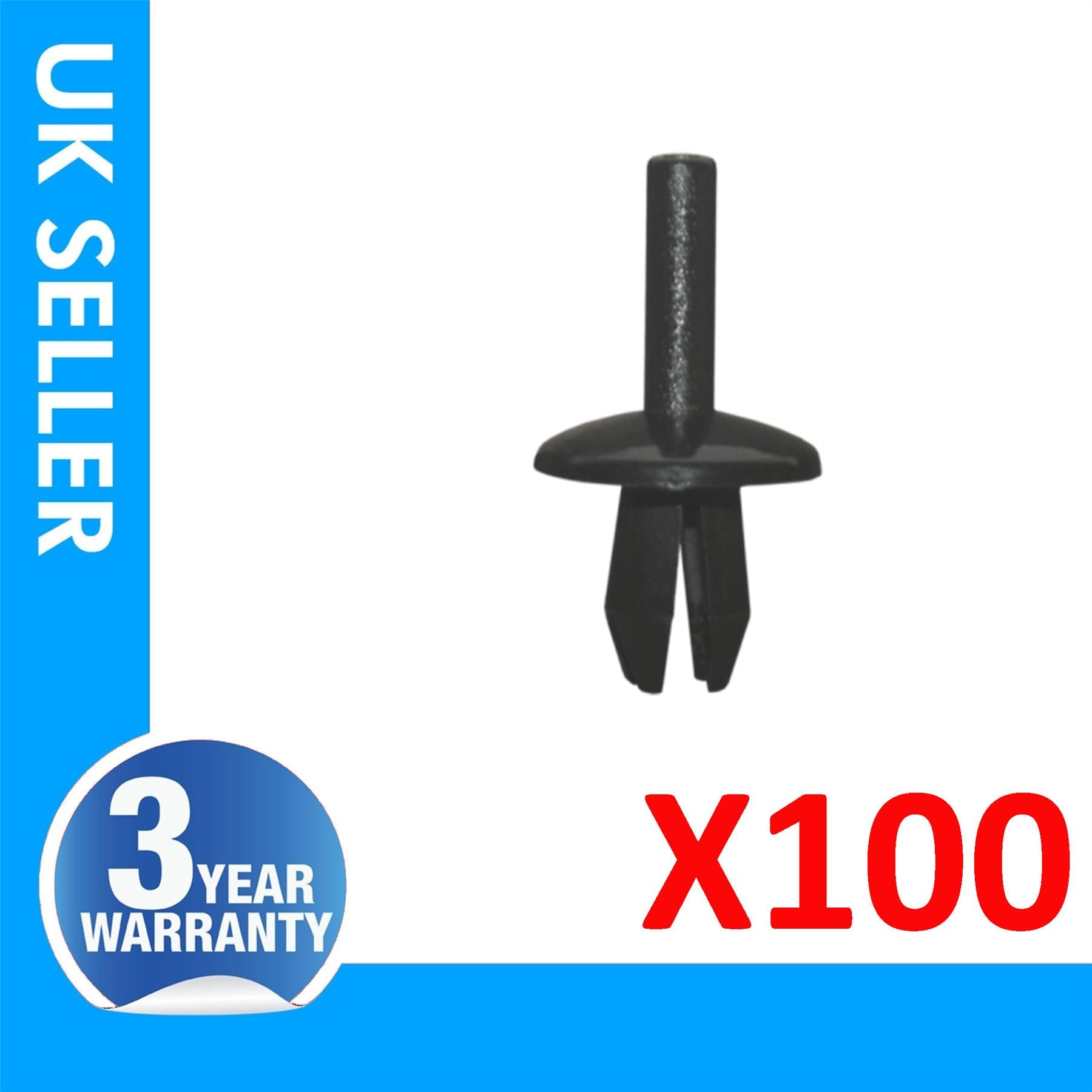 100X For Ford Escort Mondeo Focus Splash Wheel Arch Moulding Panel Trim Clips