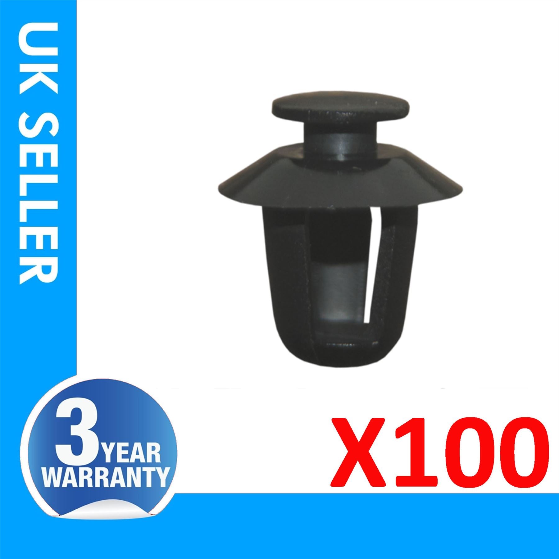 100X SIDE MOULDING PANEL TRIM CLIPS Fits Citroen Xsara Peugeot 206 306 Partner