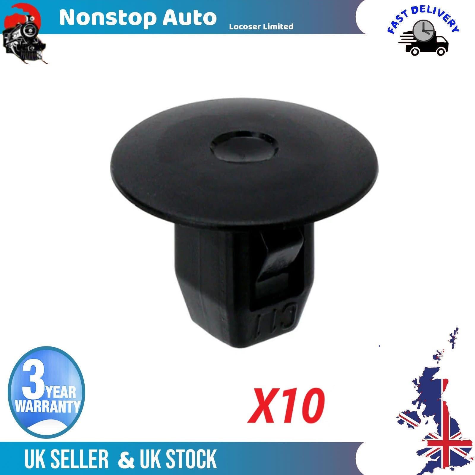 10X Wheel Arch Lining Splashguard Inner Lıner Trim Clips For HONDA 90682SEA003