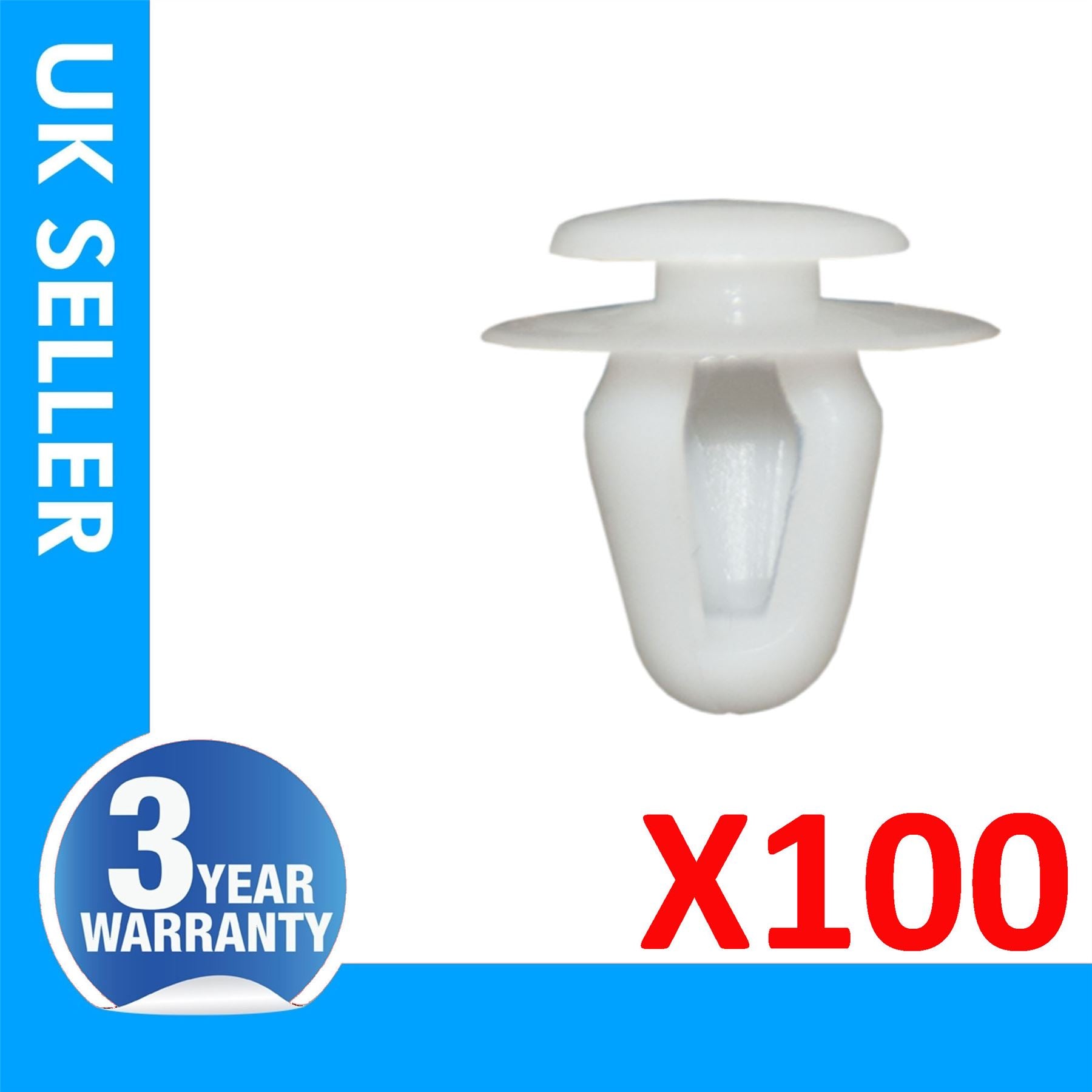 100X For Toyota Auris Cruiser Daithatsu Door Moulding Panel Clips 09409-08320