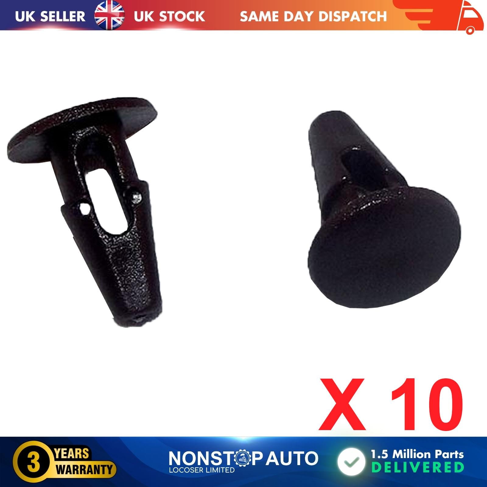 10X Rocker Panel Retainer Trim Clips For SKODA Favorit 109746421