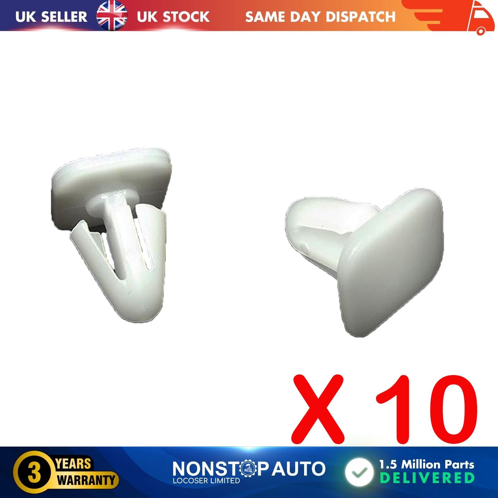 10X Trim Panel Side Moulding Retainer Clips For SUZUKI 0940910309000