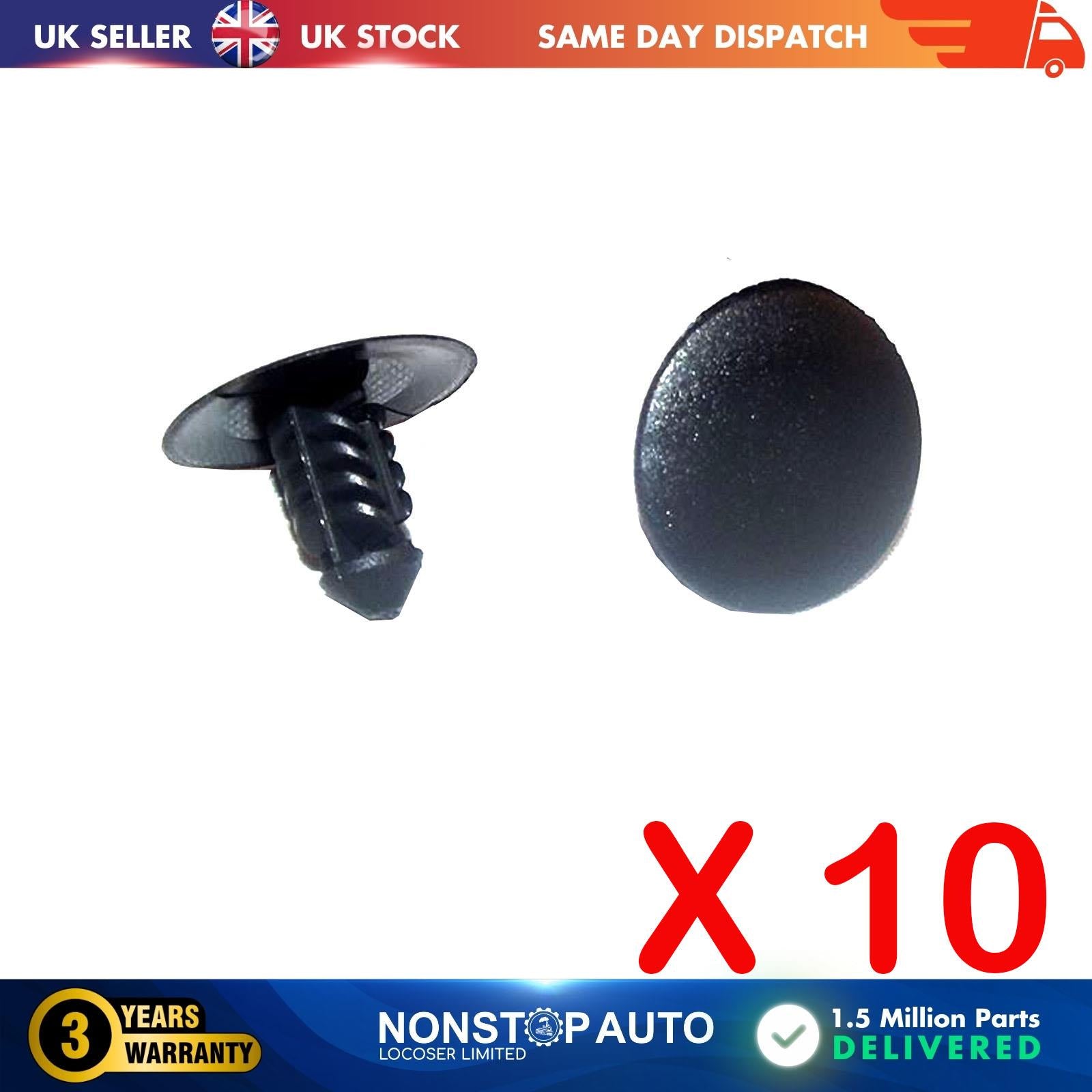 10X Hood Bonnet Carpet Seal Trim Panel Clips for FIAT Talento NISSAN Primastar