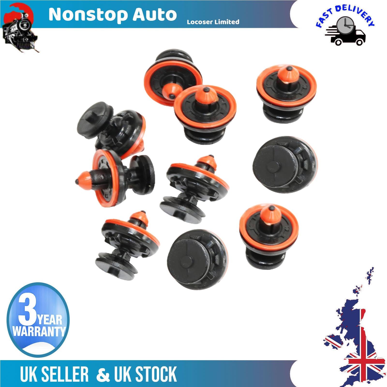 10X Door Panel Card Trim Clips Interior For AUDI A6 A8 Q5 TT SKODA Superb II VW Caddy III EOS Golf V Jetta III Passat B6 Polo Tiguan Touran 6Q0868243