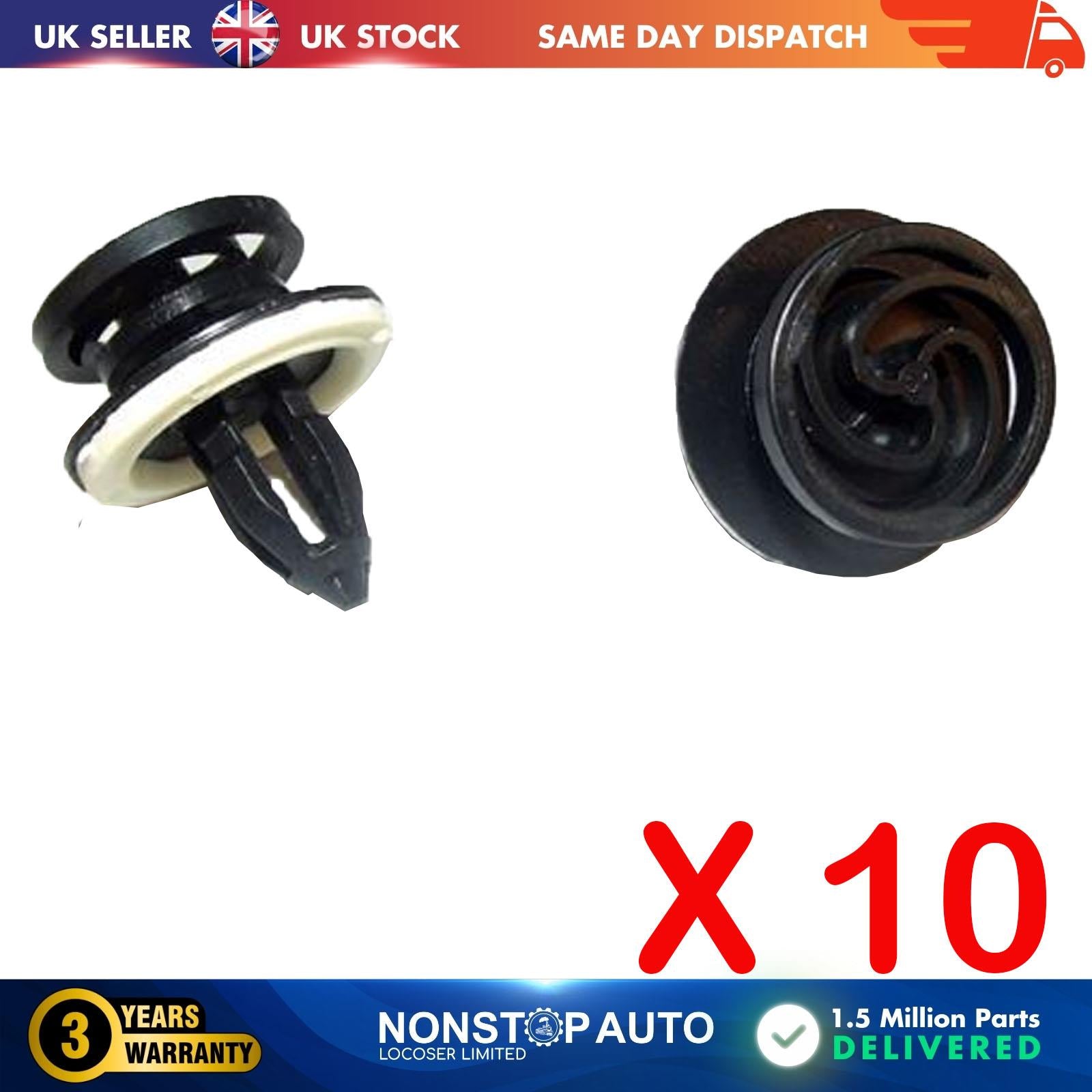 10X Door Card Interior Trim Panel Fastener Clips With Sealer For AUDI A3 A4