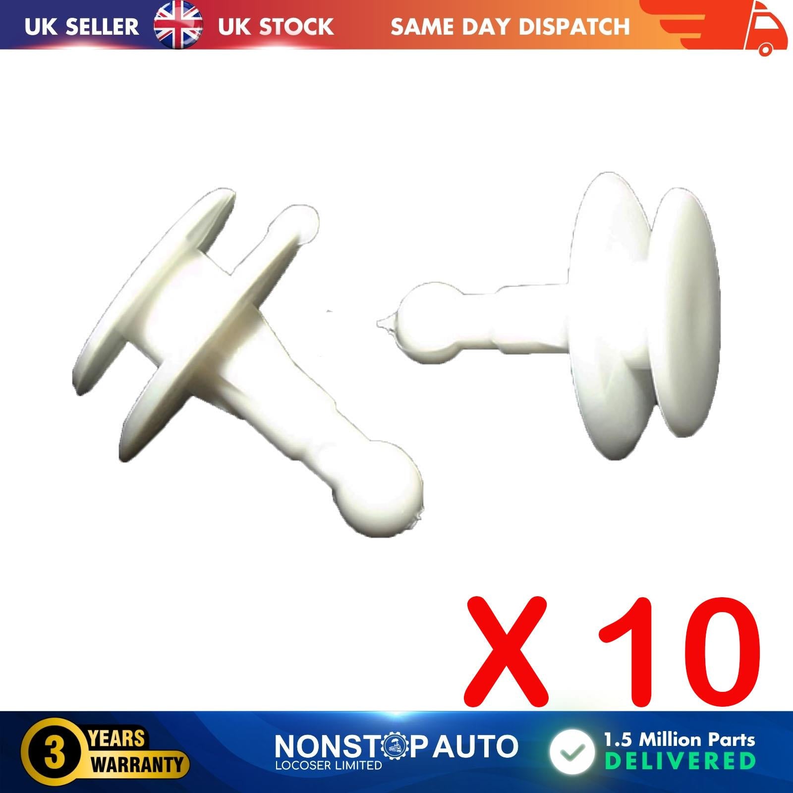 10X Door Panel Mount Clips for FIAT 7603825