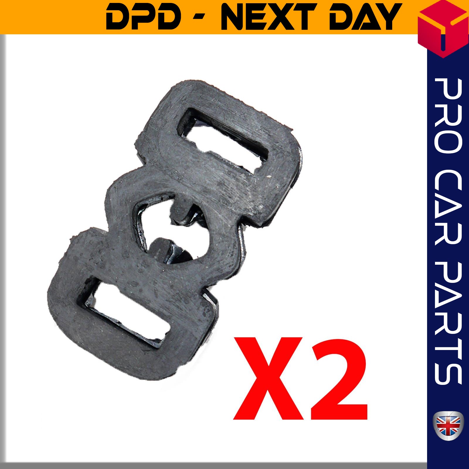 2 X EXHAUST PIPE SUPPORT PAD FITS ALFA ROMEO 146 155 156 166 33 FIAT Panda Tempra Tipo LANCIA Dedra Delta Y109 60806020