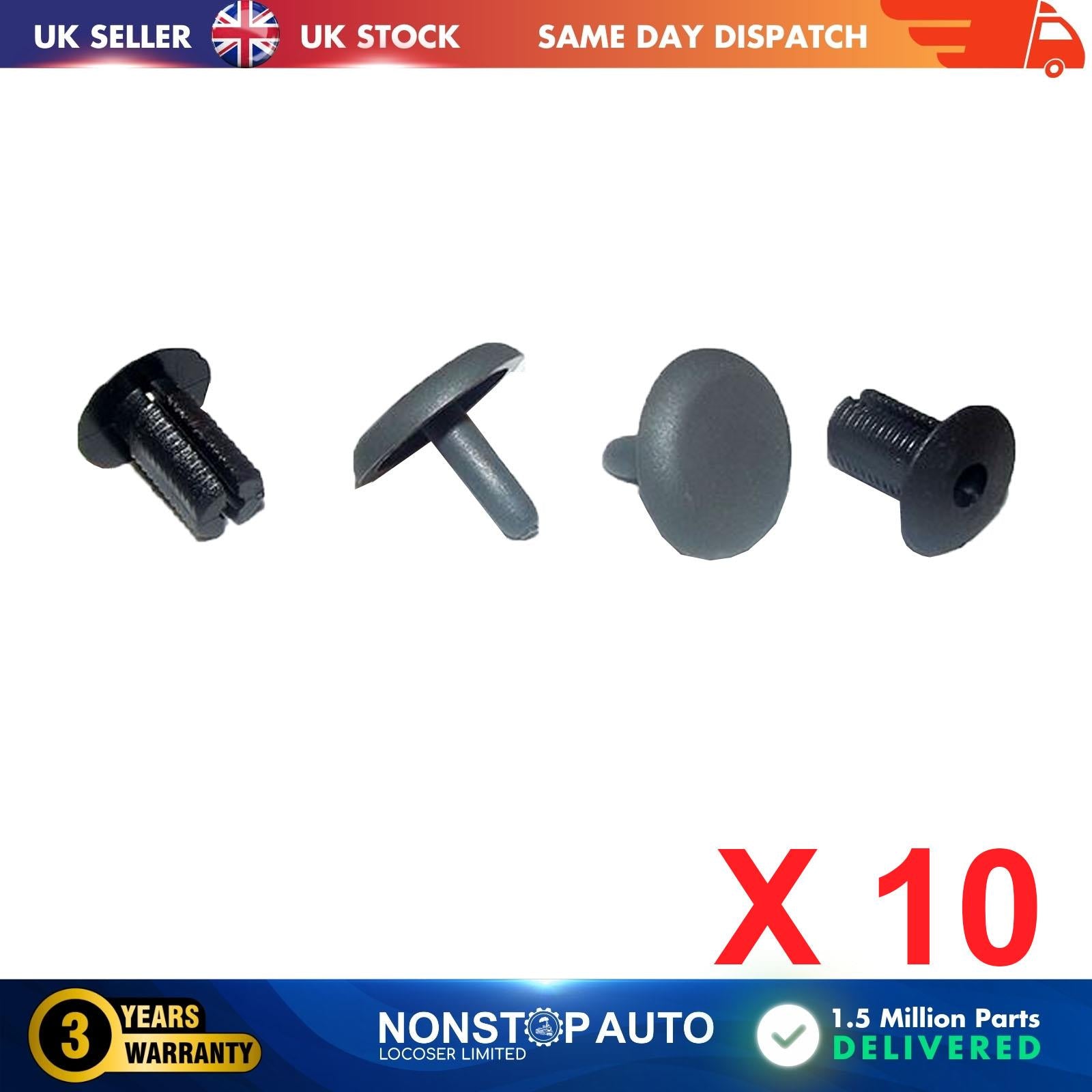 10X Body Trim Panel Upholstery Cover Clips For DFM