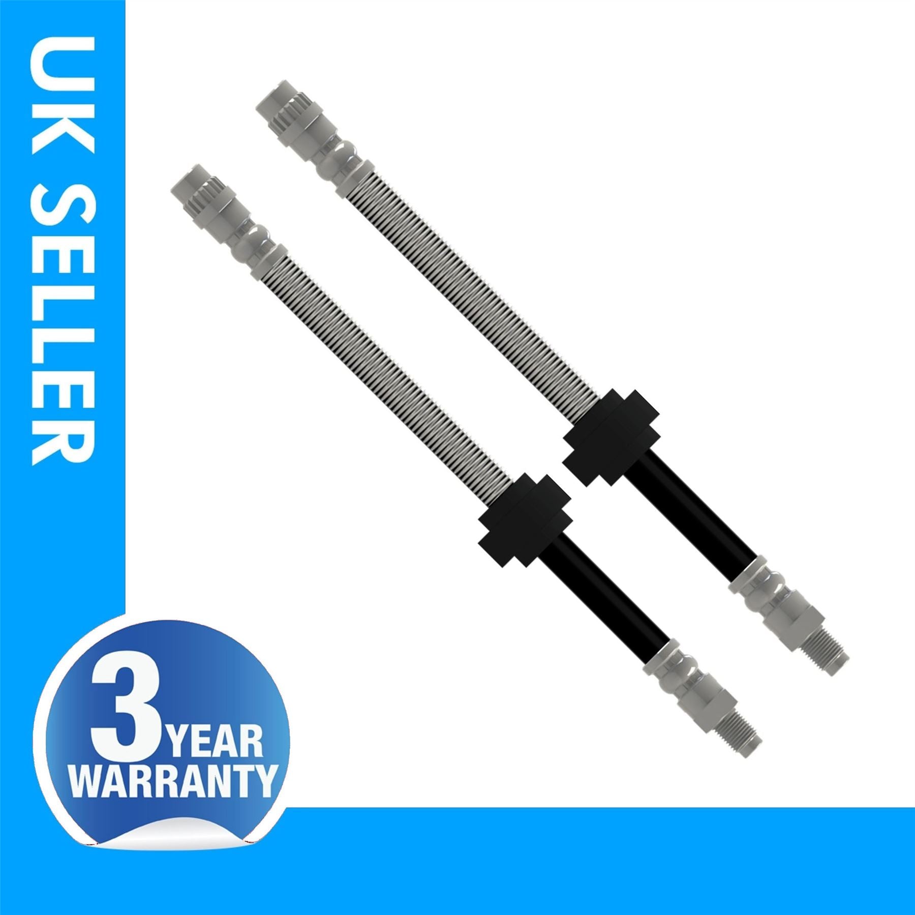 2 X Front Brake Hose Pipe For PEUGEOT 1007 Partner 480685