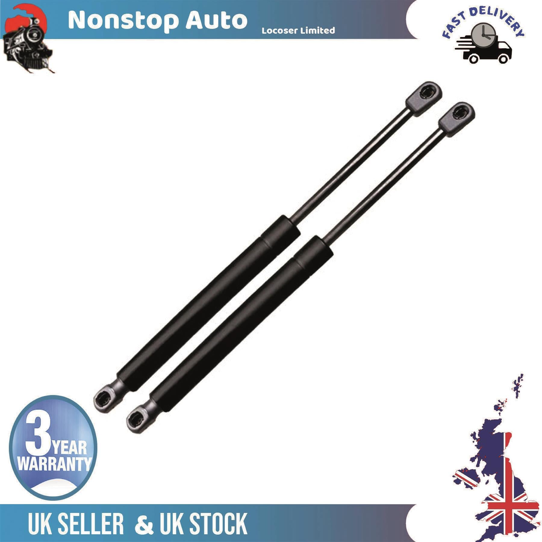 2X Trunk Shock Absorber Fits PEUGEOT 106 I II 8731G0