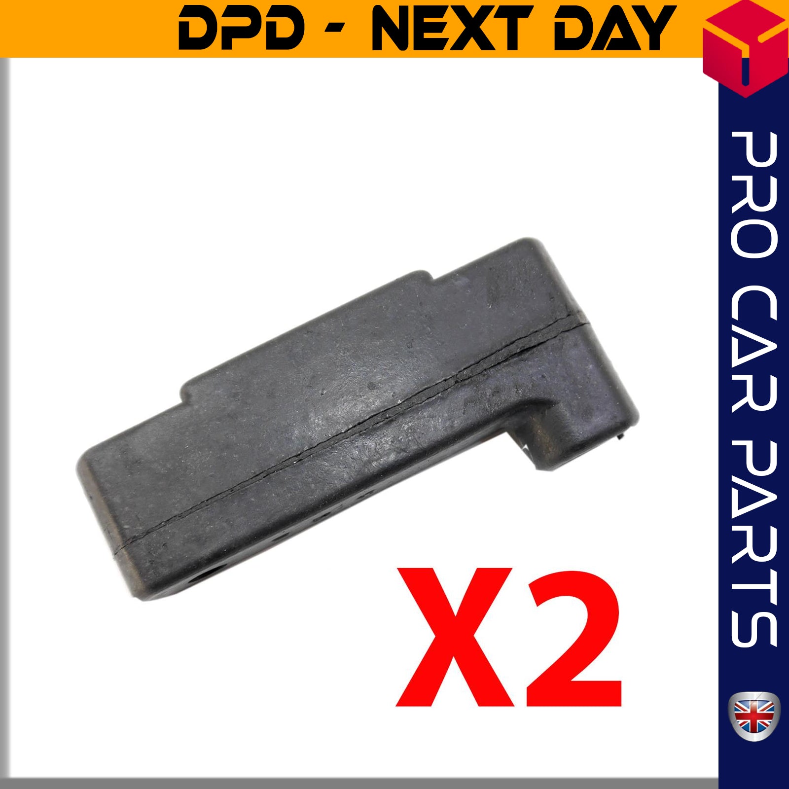 2 X EXHAUST PIPE SUPPORT PAD FITS TOYOTA Yaris 1756216240
