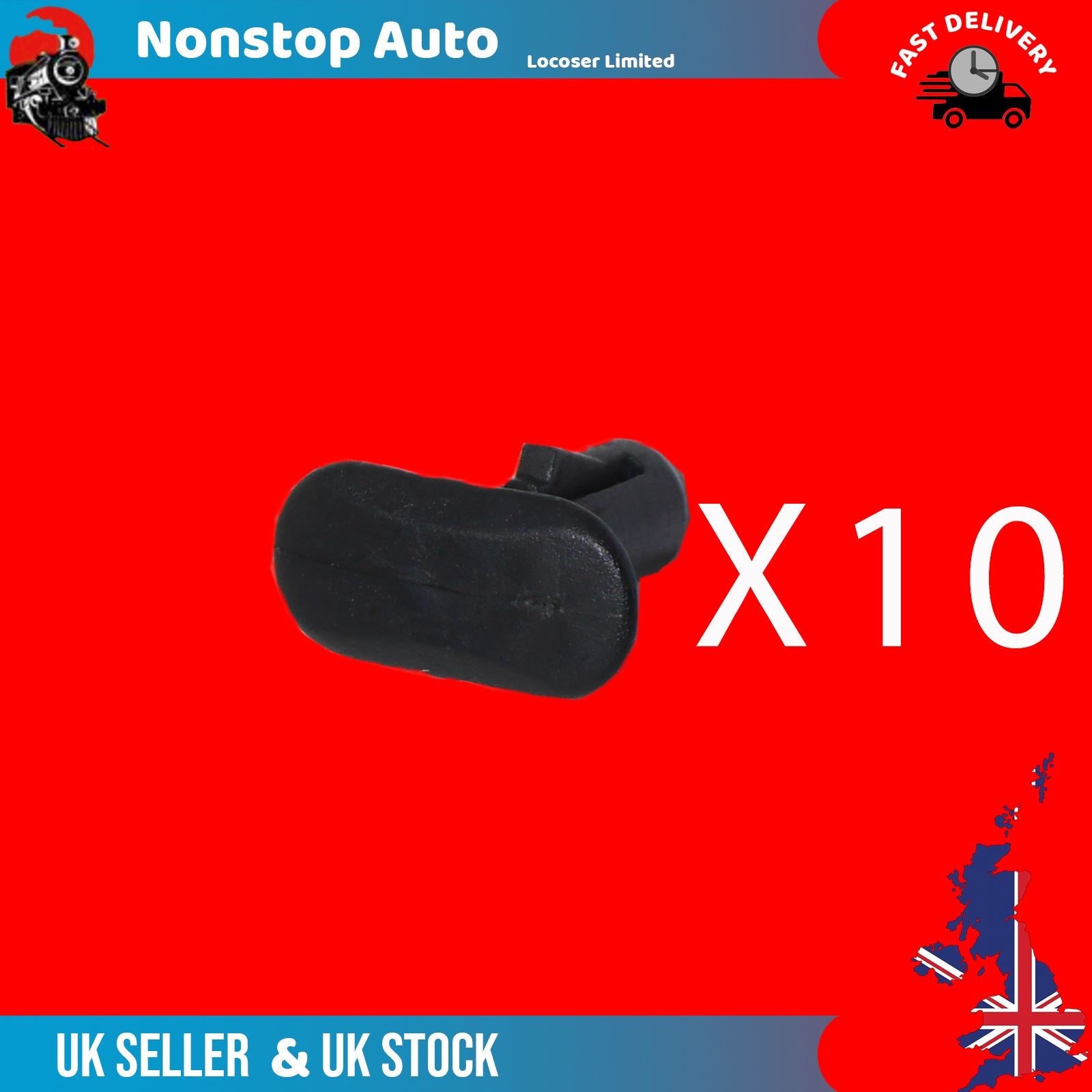 10X Door Rubber Panel Seal Clips For RENAULT Grand Scenic Megane  8200176228