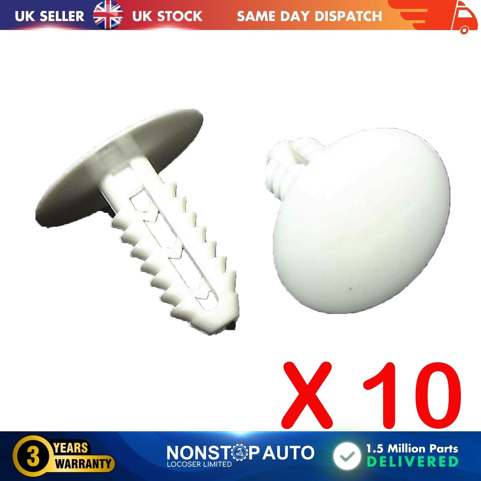 10X Trim Panel Retainer Clips For FIAT Scudo Doblo Punto Ducato Fiorino