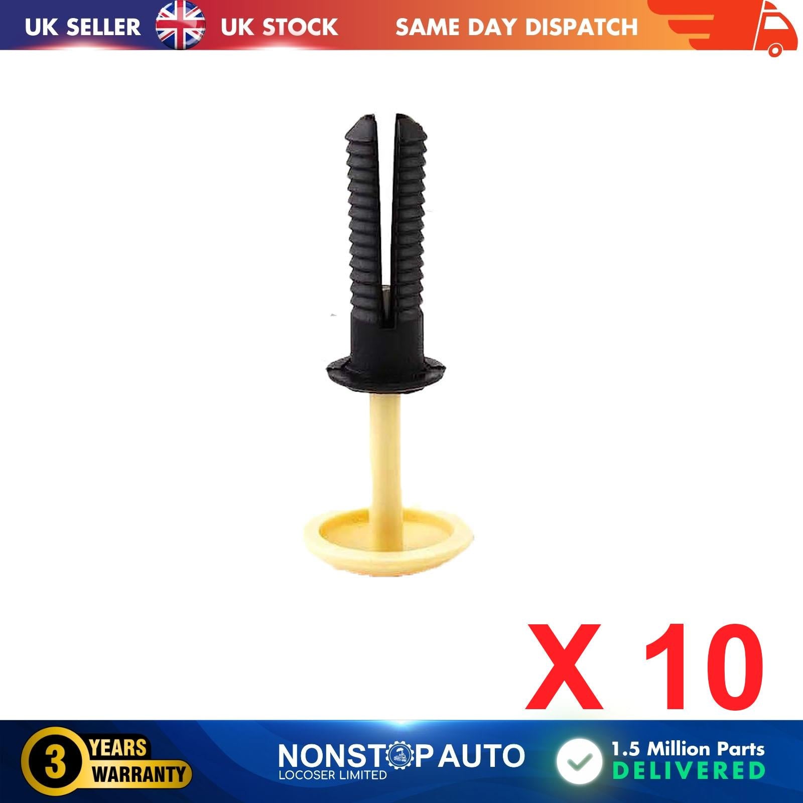 10X Roof Trunk Lining Trim Retainer Clips For UNIVERSAL S-15257